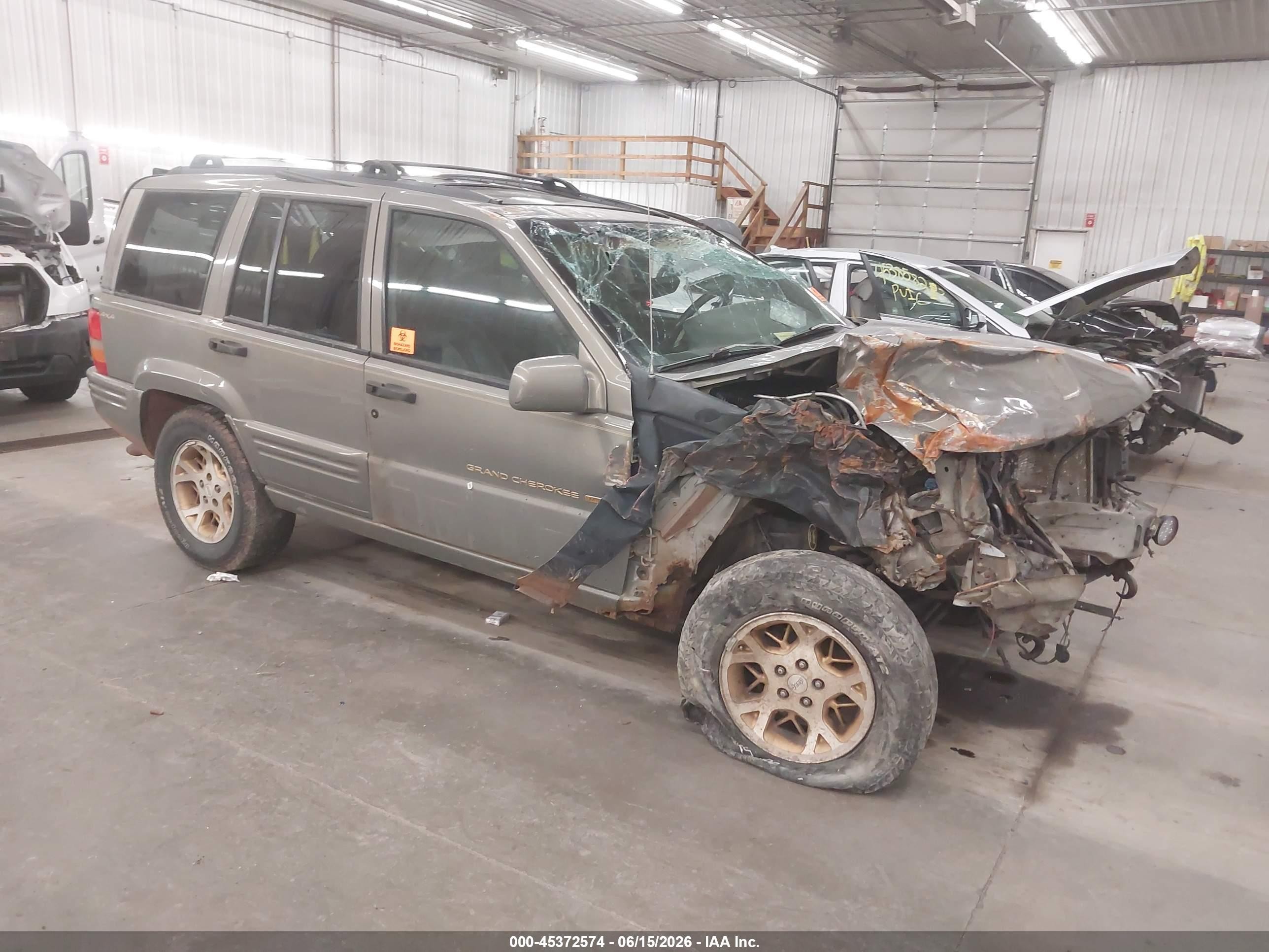 1997 Jeep Grand Cherokee Limited, VIN 1J4GZ78Y2VC771146 — Biohazard / chemical
