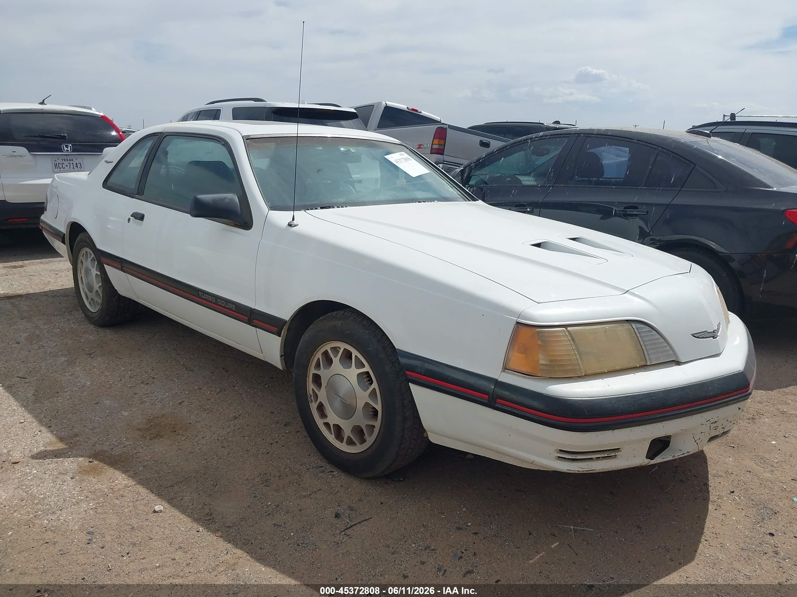 1987 Ford Thunderbird, VIN 1FABP64W4HH195948 — Normal wear