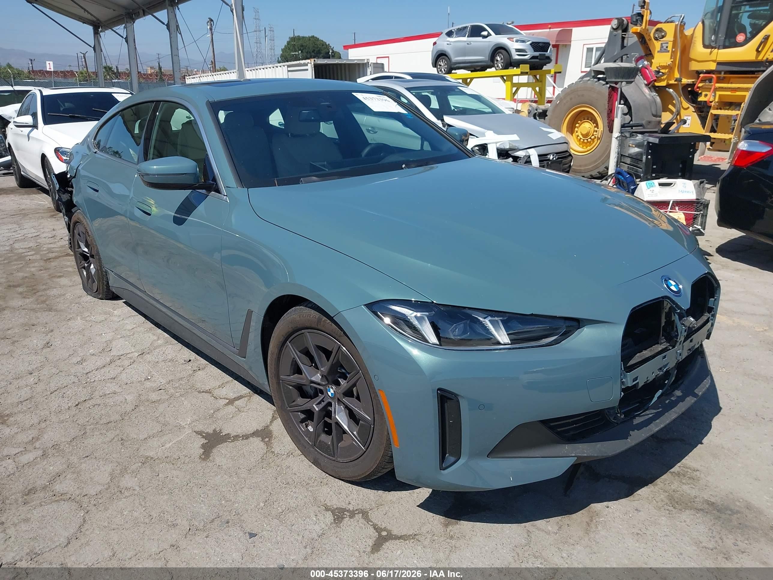 2025 BMW i4 eDrive40, VIN WBY23HD04SFV07491 — Rear end