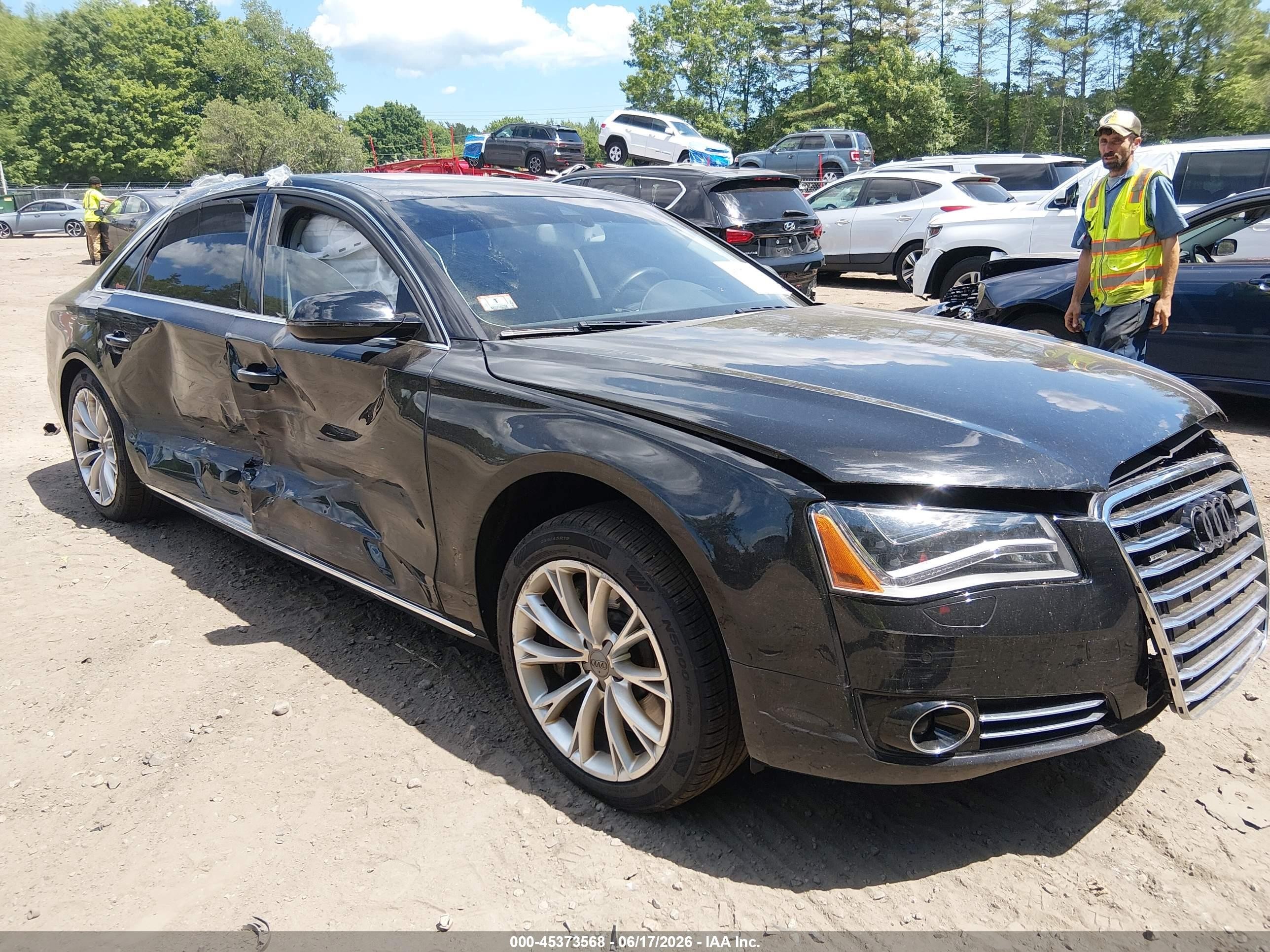 2012 Audi A8, VIN WAURVAFD2CN006606 — Front end