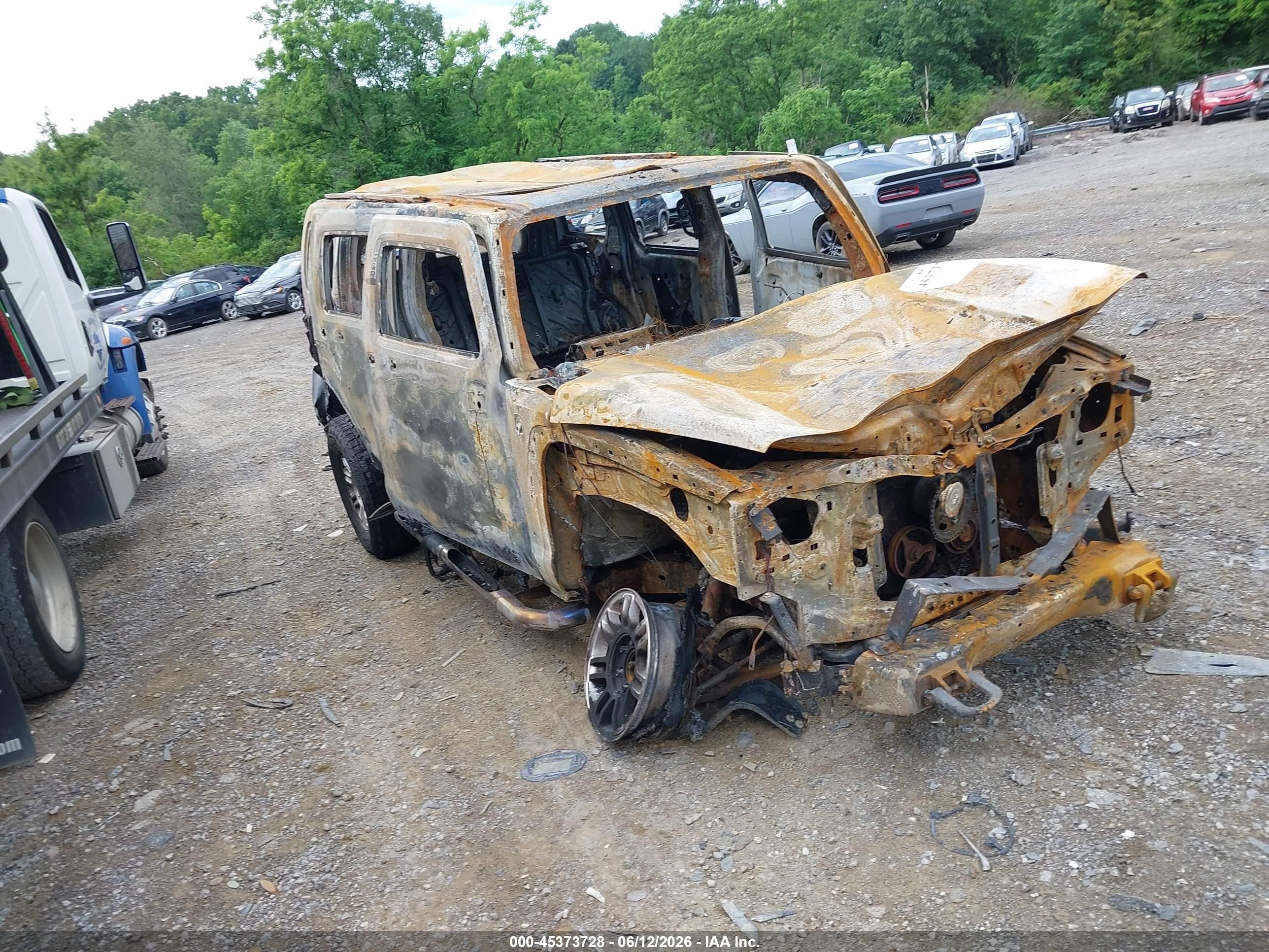 2006 Hummer H3, VIN 5GTDN136X68310197 — Burn