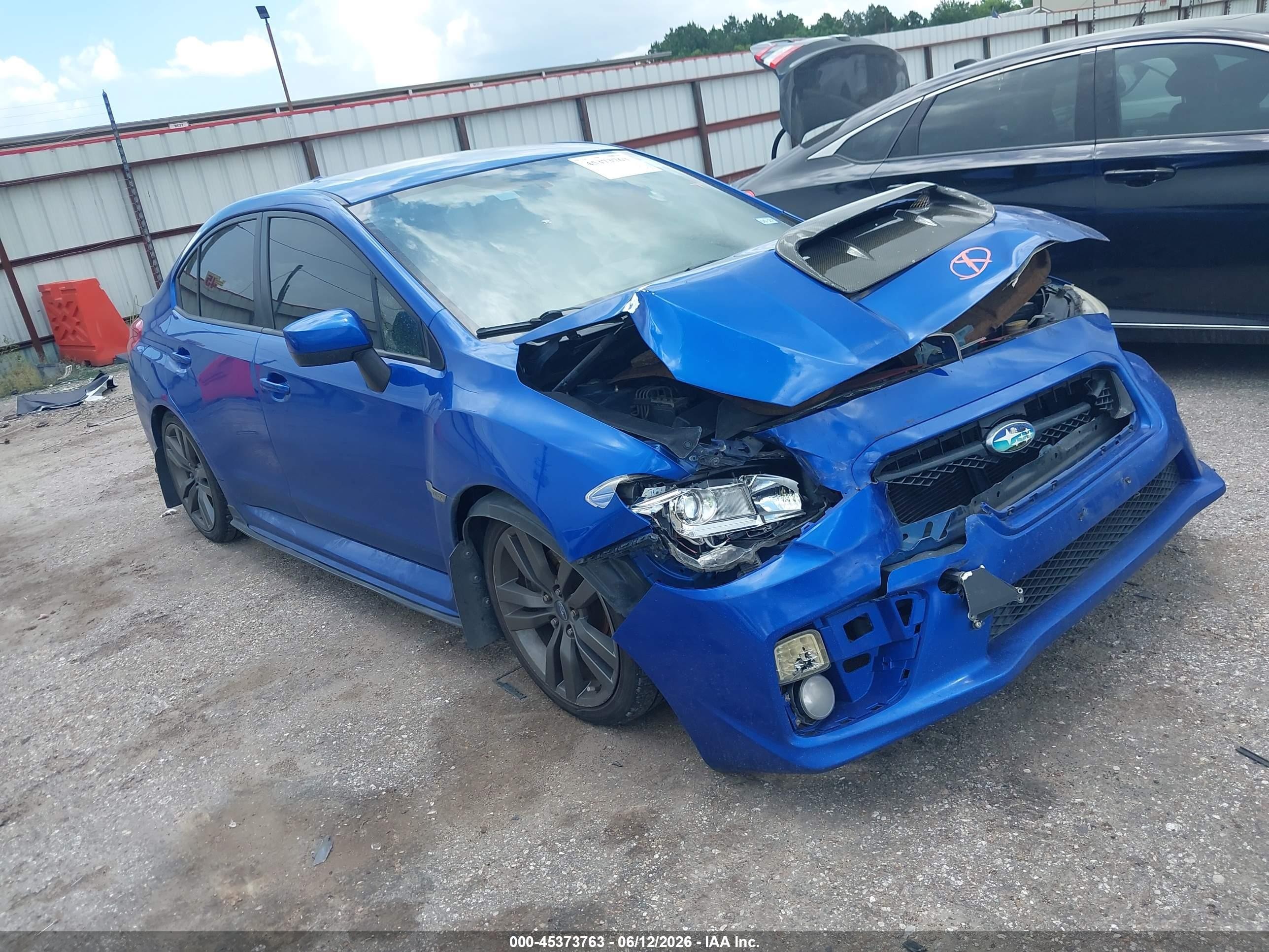 2017 Subaru WRX Limited, VIN JF1VA1J6XH8838504 — Front end