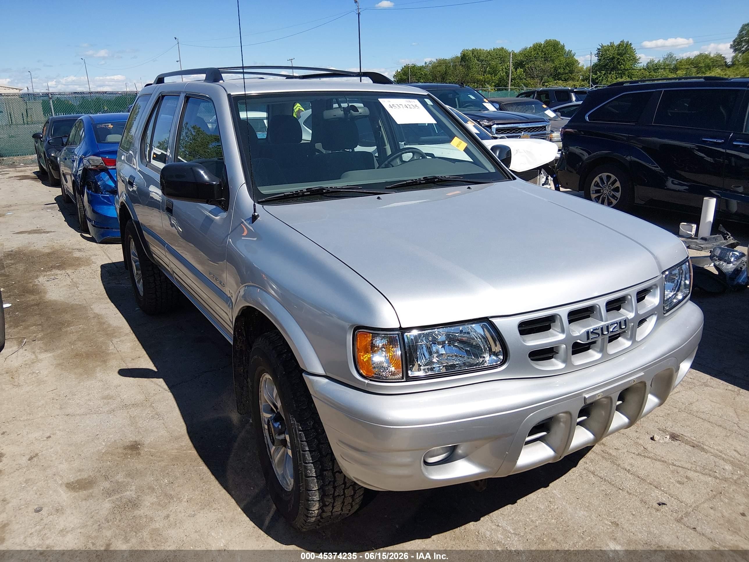2000 Isuzu Rodeo, VIN 452DM58W2Y4326953 — Обычный износ