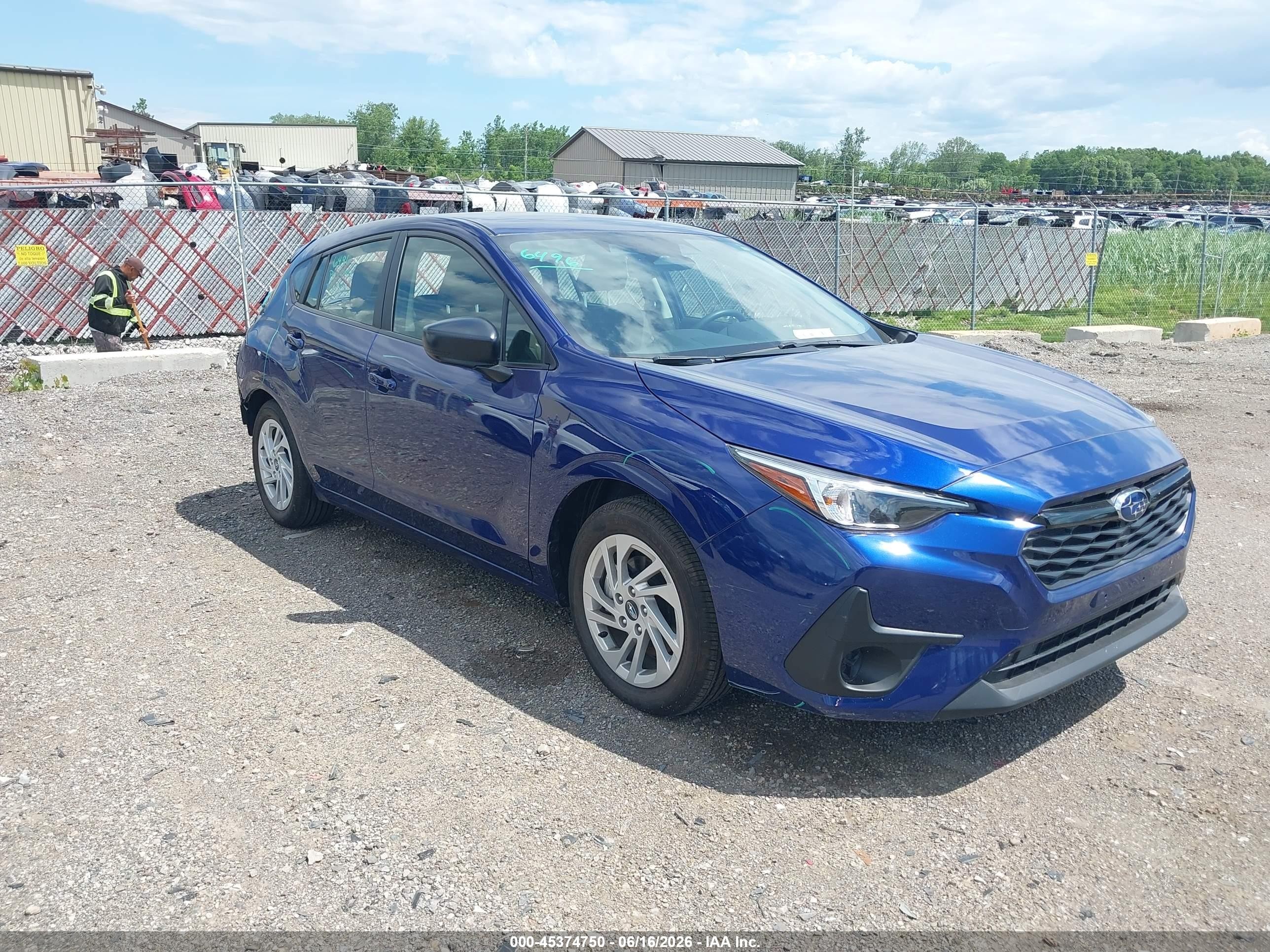 2025 Subaru Impreza, VIN JF1GUABC1S8281185 — Зад