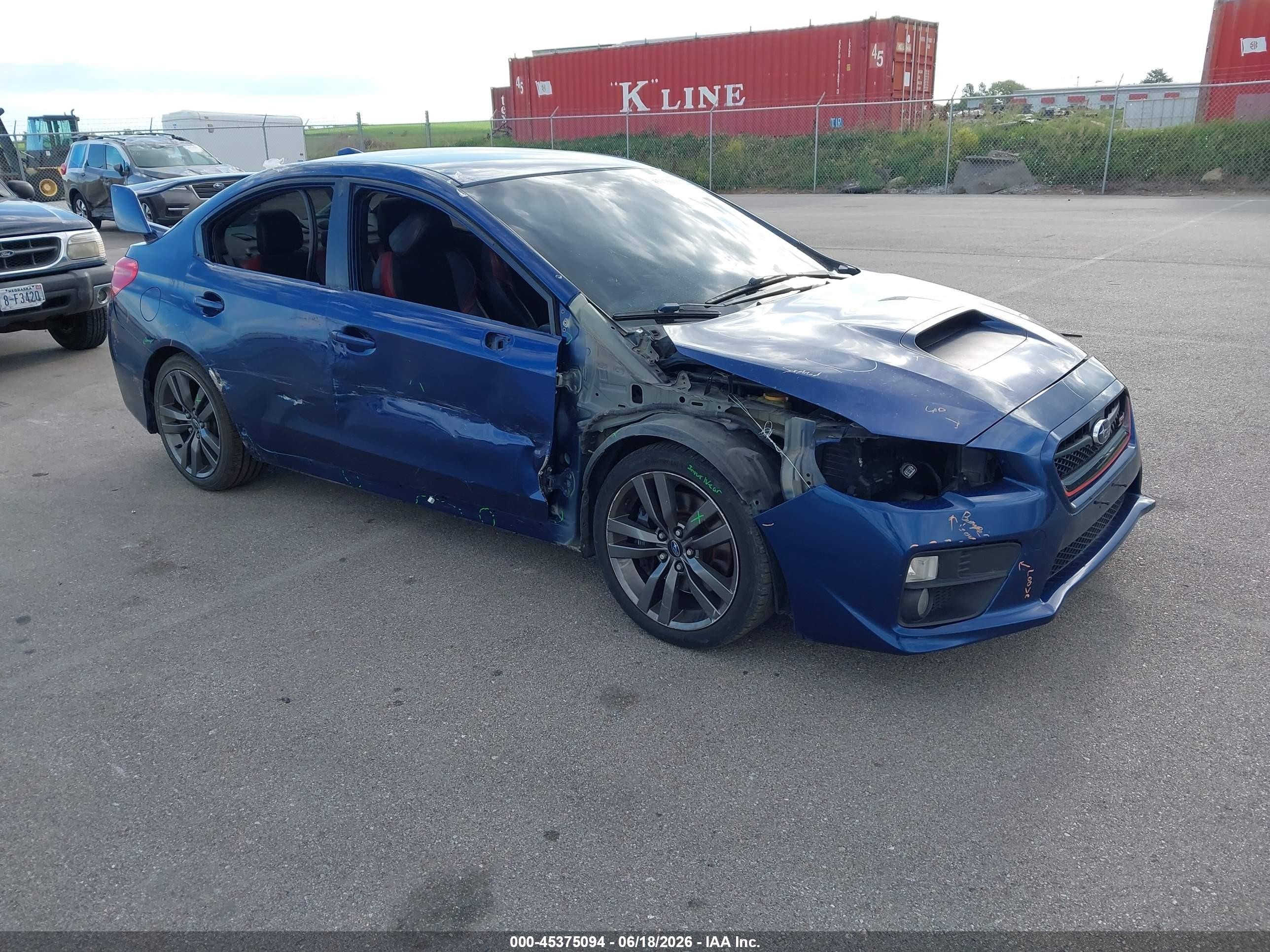 2015 Subaru WRX STI, VIN JF1VA2P60F9823837 — Side