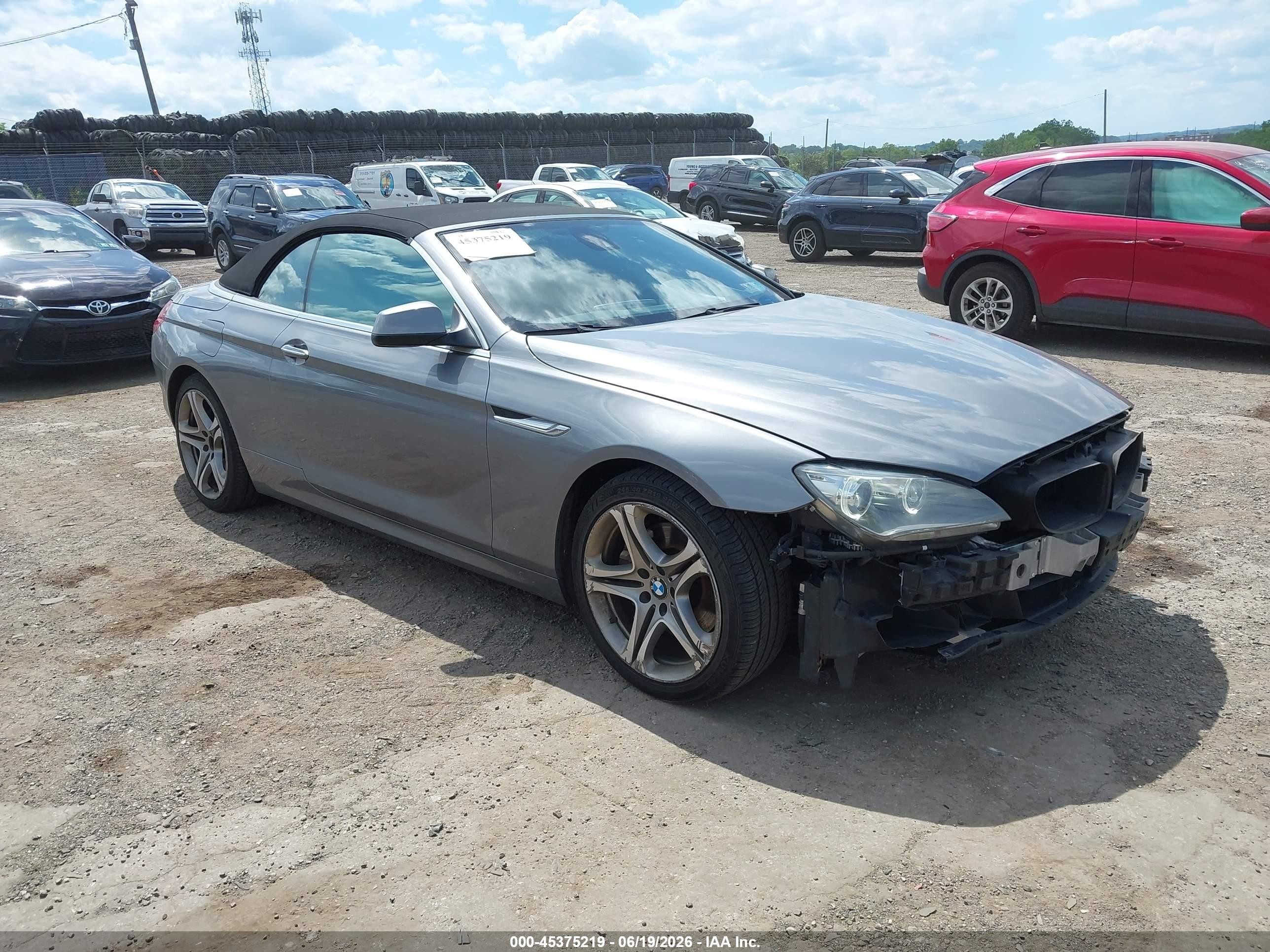 2012 BMW 6 Series 650i, VIN WBALZ3C51CDL70475 — Front end