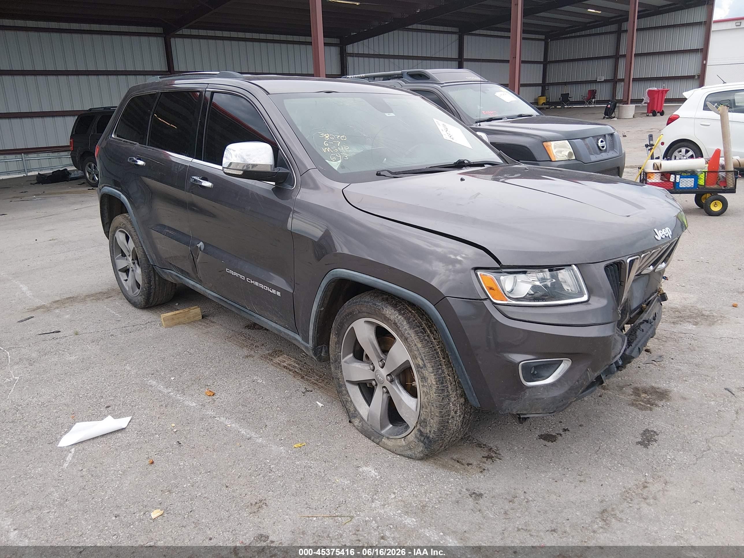 2014 Jeep Grand Cherokee Limited, VIN 1C4RJEBG7EC136658 — Front end