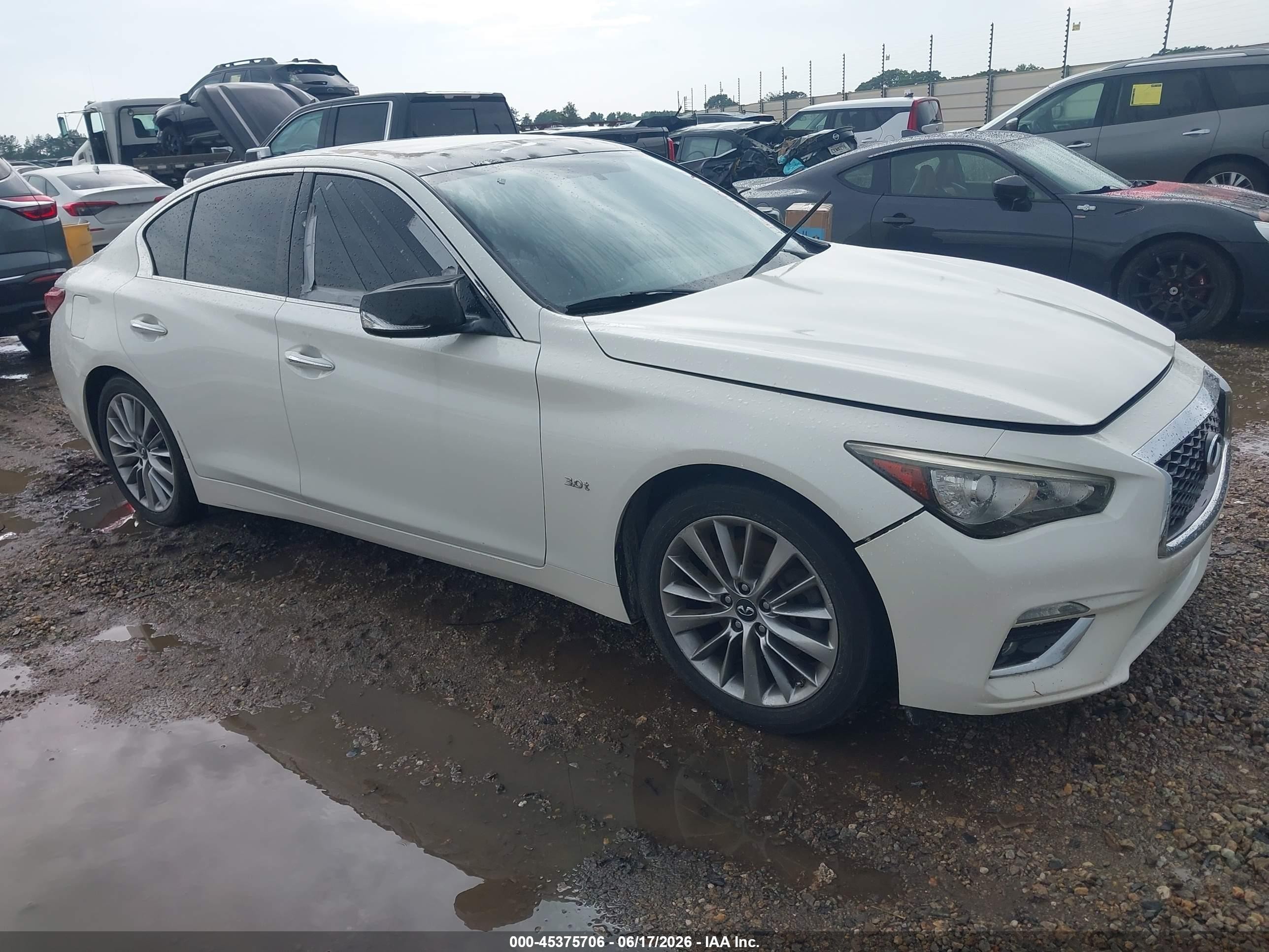 2018 Infiniti Q50 Luxe, VIN JN1EV7AP5JM590849 — Крыша