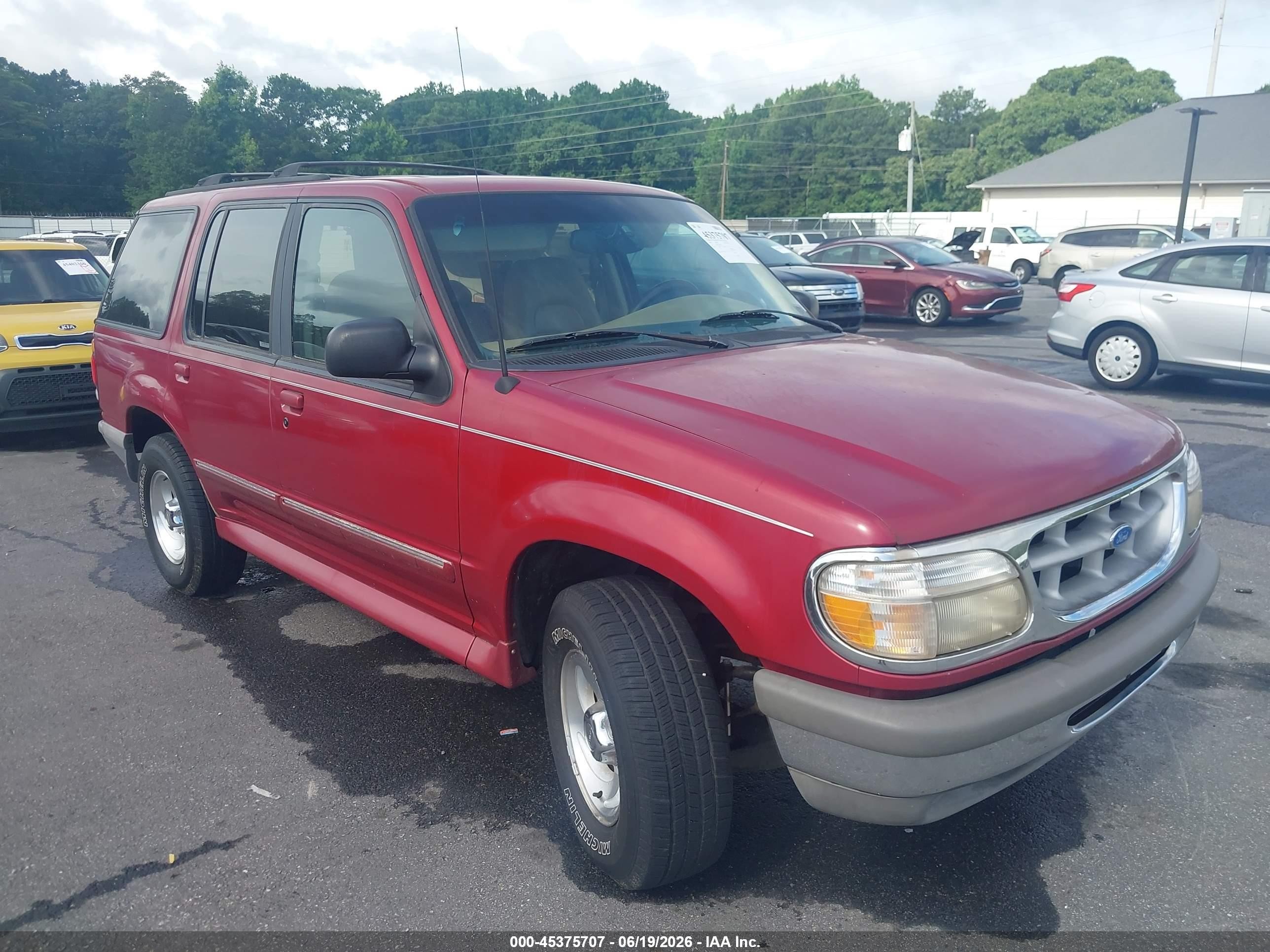 1996 Ford Explorer XL, VIN 1FMDU32X8TUD55685 — Repossession