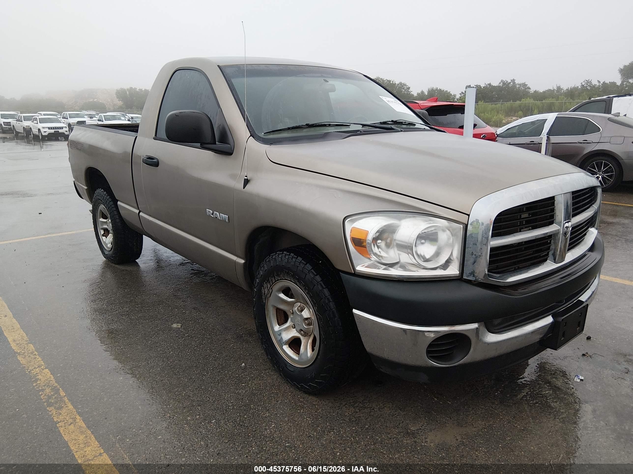 2008 Dodge 1500 ST, VIN 1D7HA16K28J118836 — Normal wear