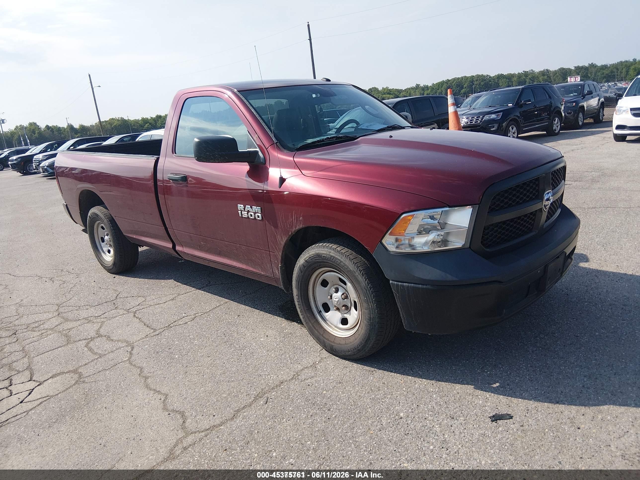 2017 Ram 1500 Tradesman, VIN 3C6JR6DG2HG701190 — Normal wear