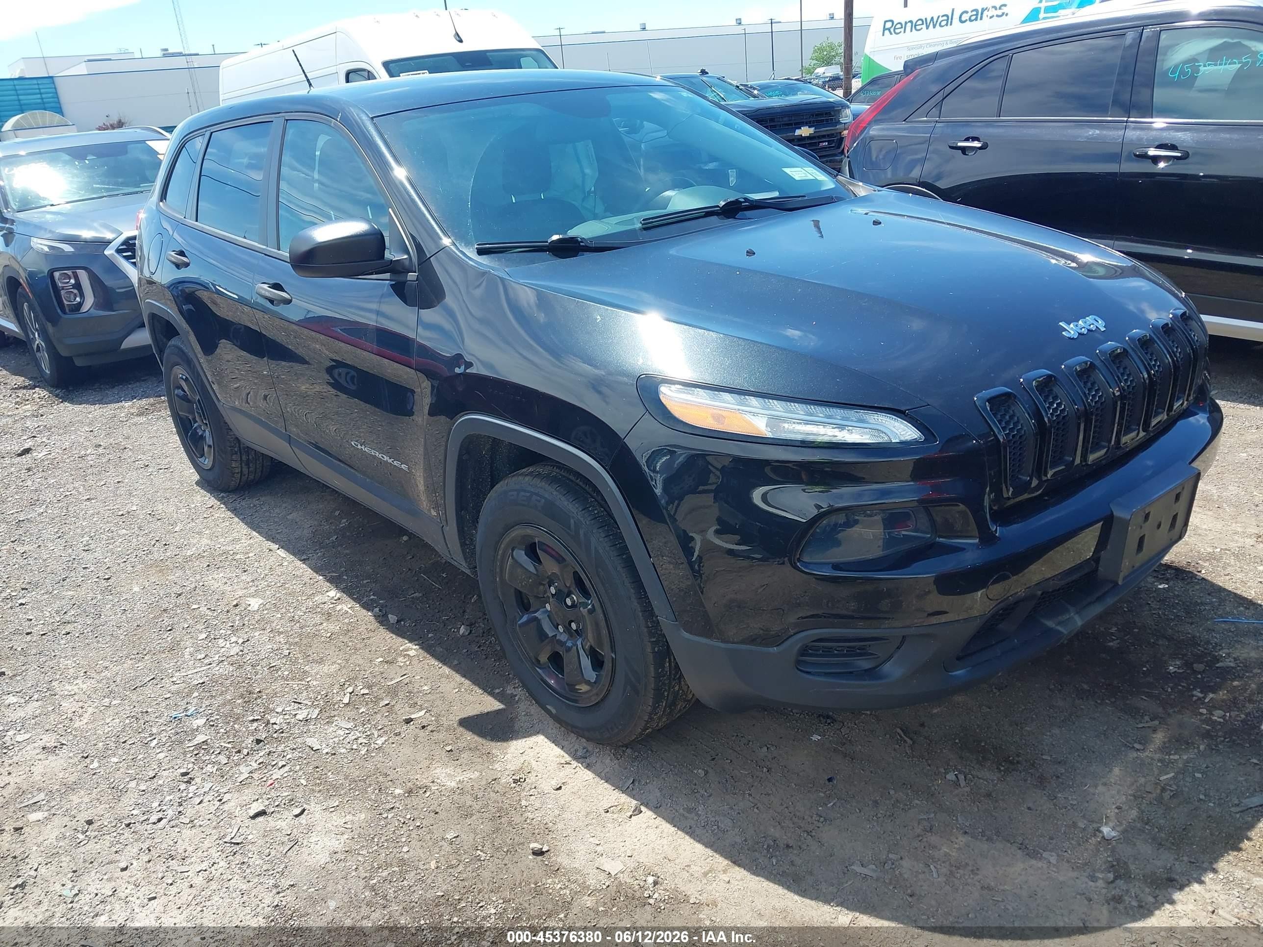 2014 Jeep Cherokee Sport, VIN 1C4PJMAB2EW169377 — Бок
