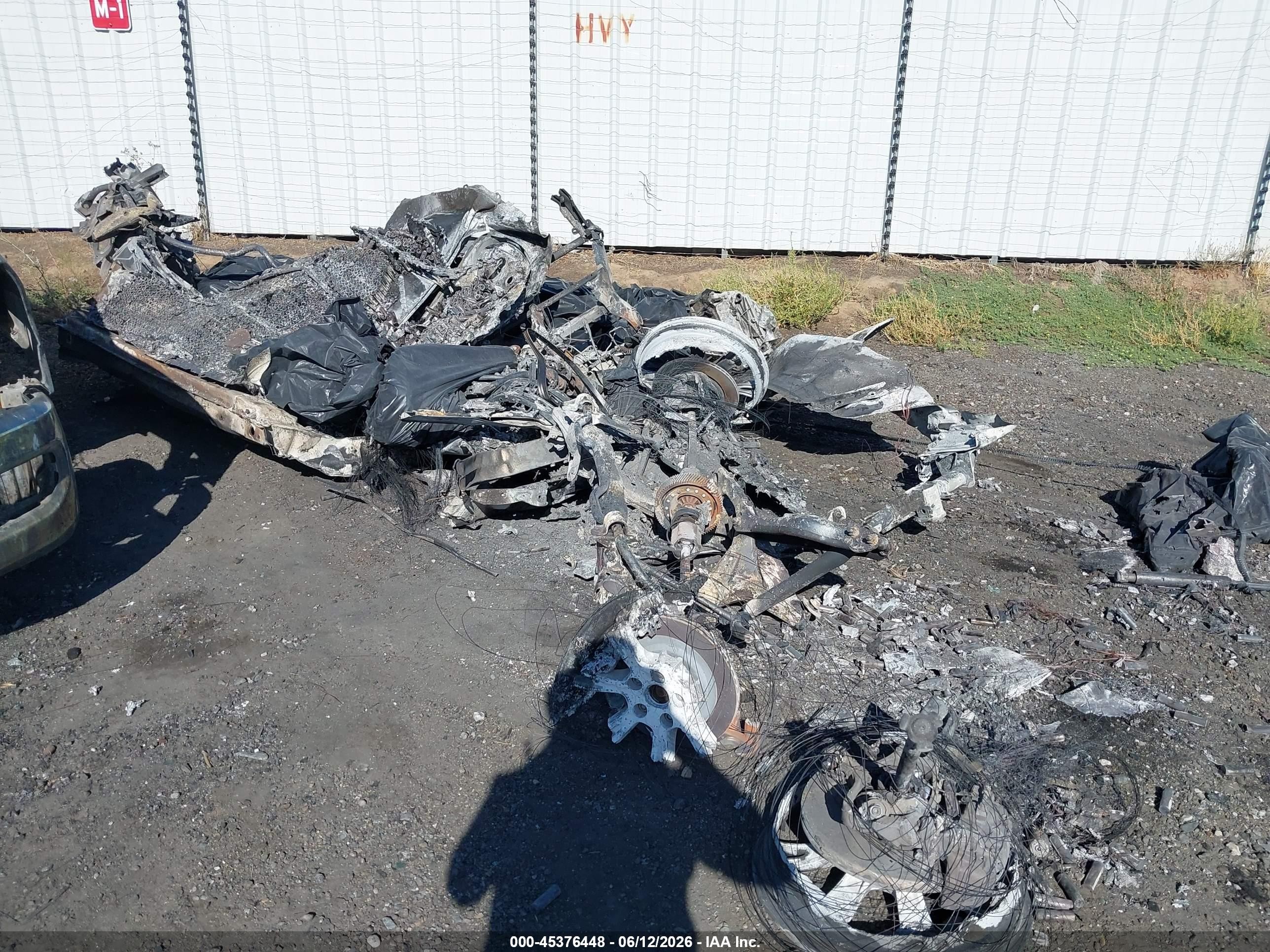 2024 Tesla Model Y Long Range, VIN 7SAYGDEE6RF072459 — Burn