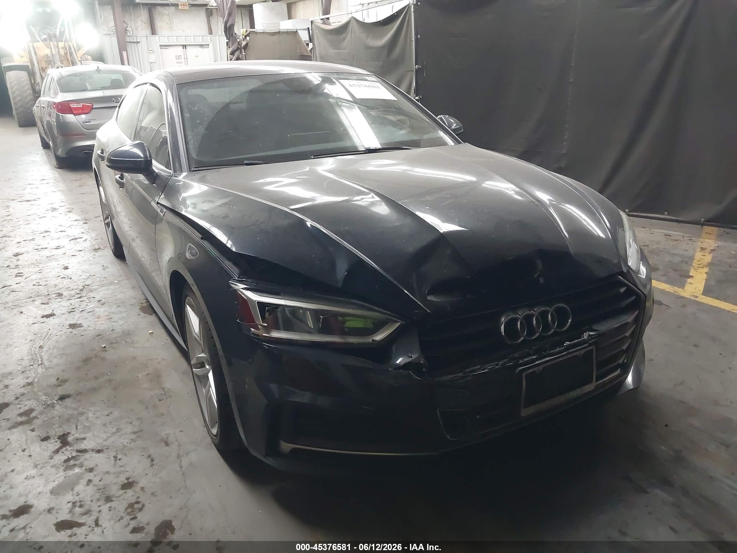2018 Audi A5 Sportback Premium Plus, VIN WAUENCF52JA084939 — Front end