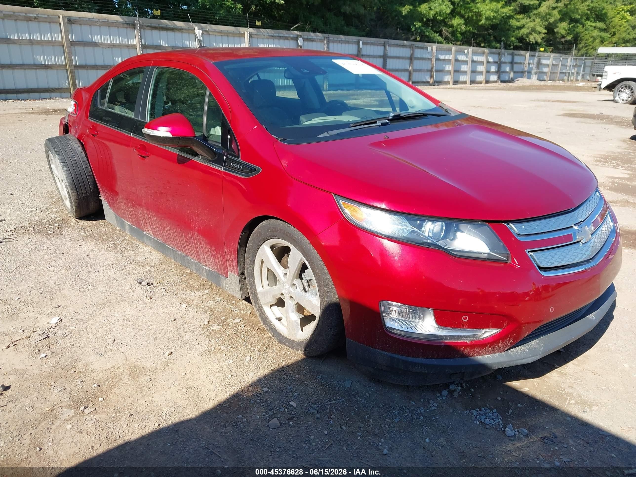 2013 Chevrolet Volt, VIN 1G1RB6E45DU145901 — Rear end