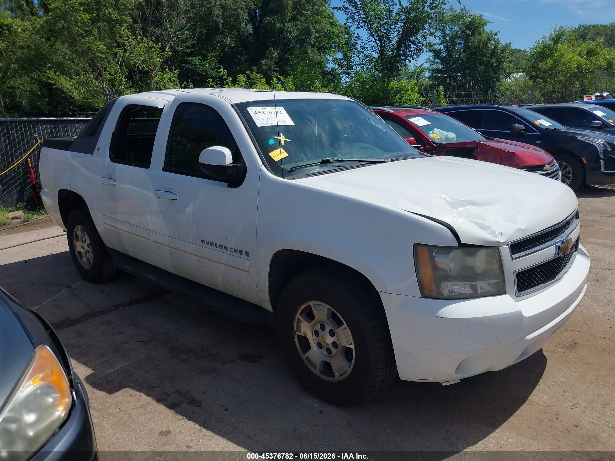 2009 Chevrolet Avalanche 1LT, VIN 3GNFK22069G150319 — Roof