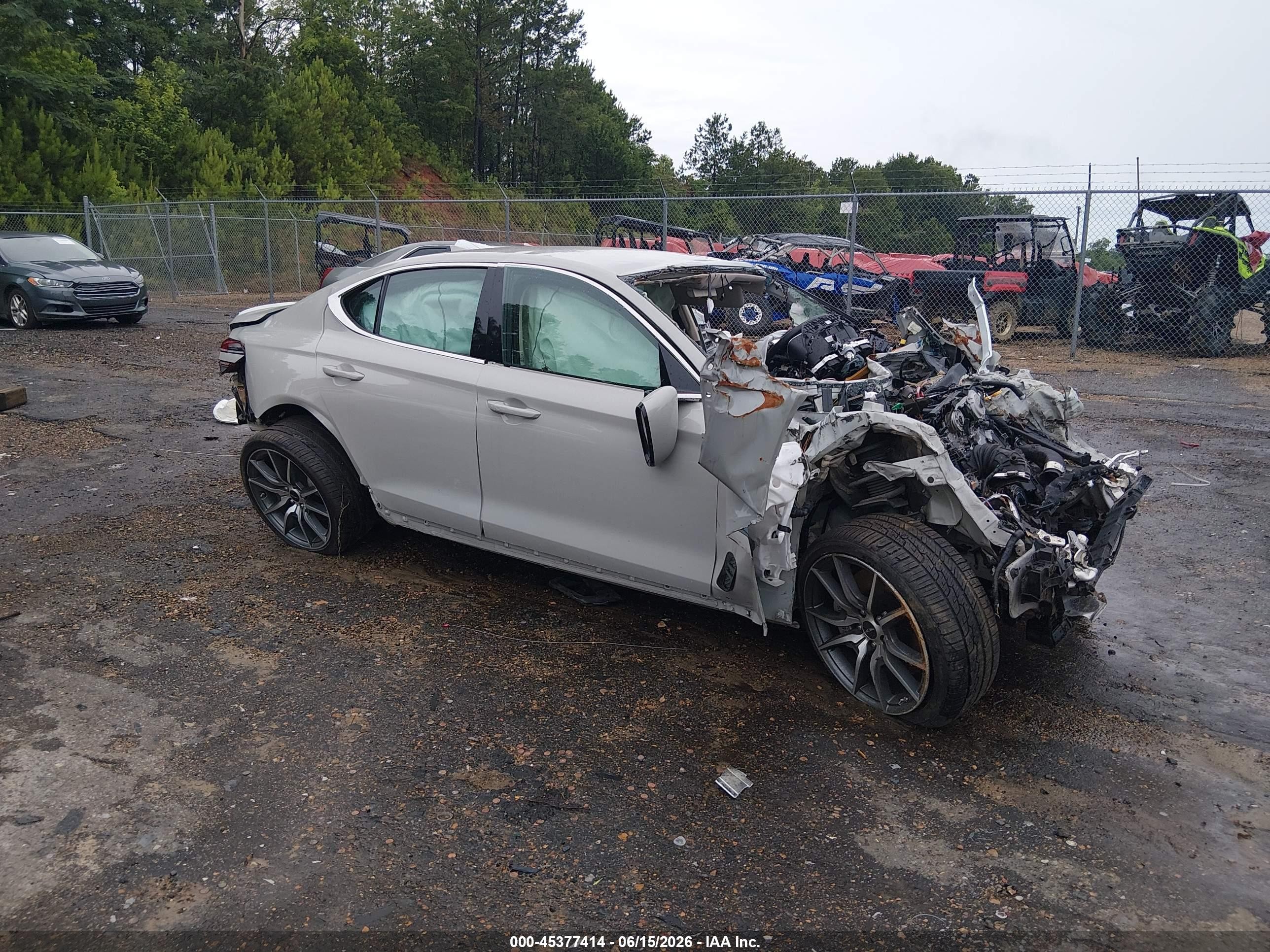 2025 Genesis G70 2.5T, VIN KMTG34SC5SU153877 — Rollover