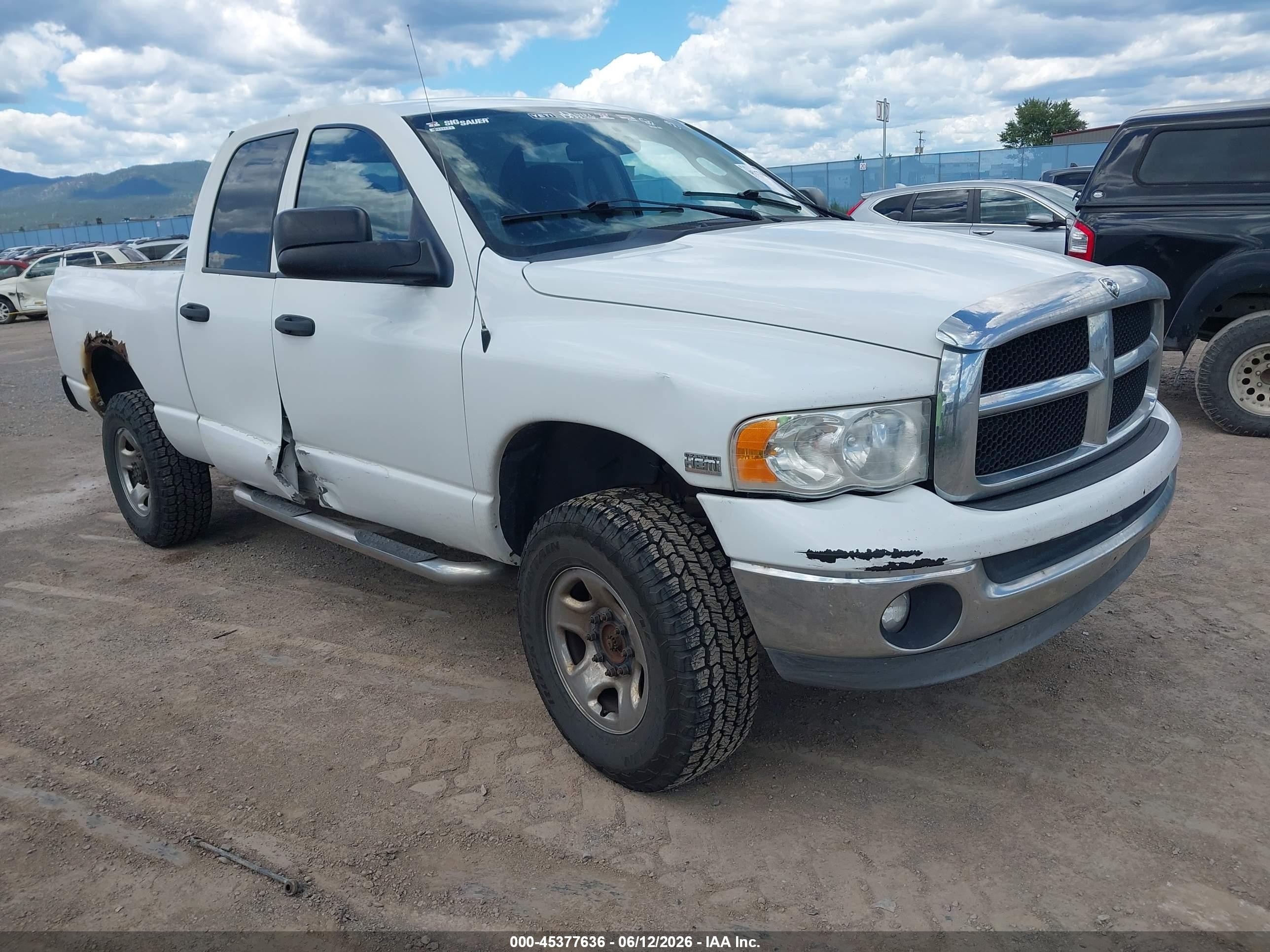 2004 Dodge 2500 SLT, VIN 1D7KU28D14J255956 — Side