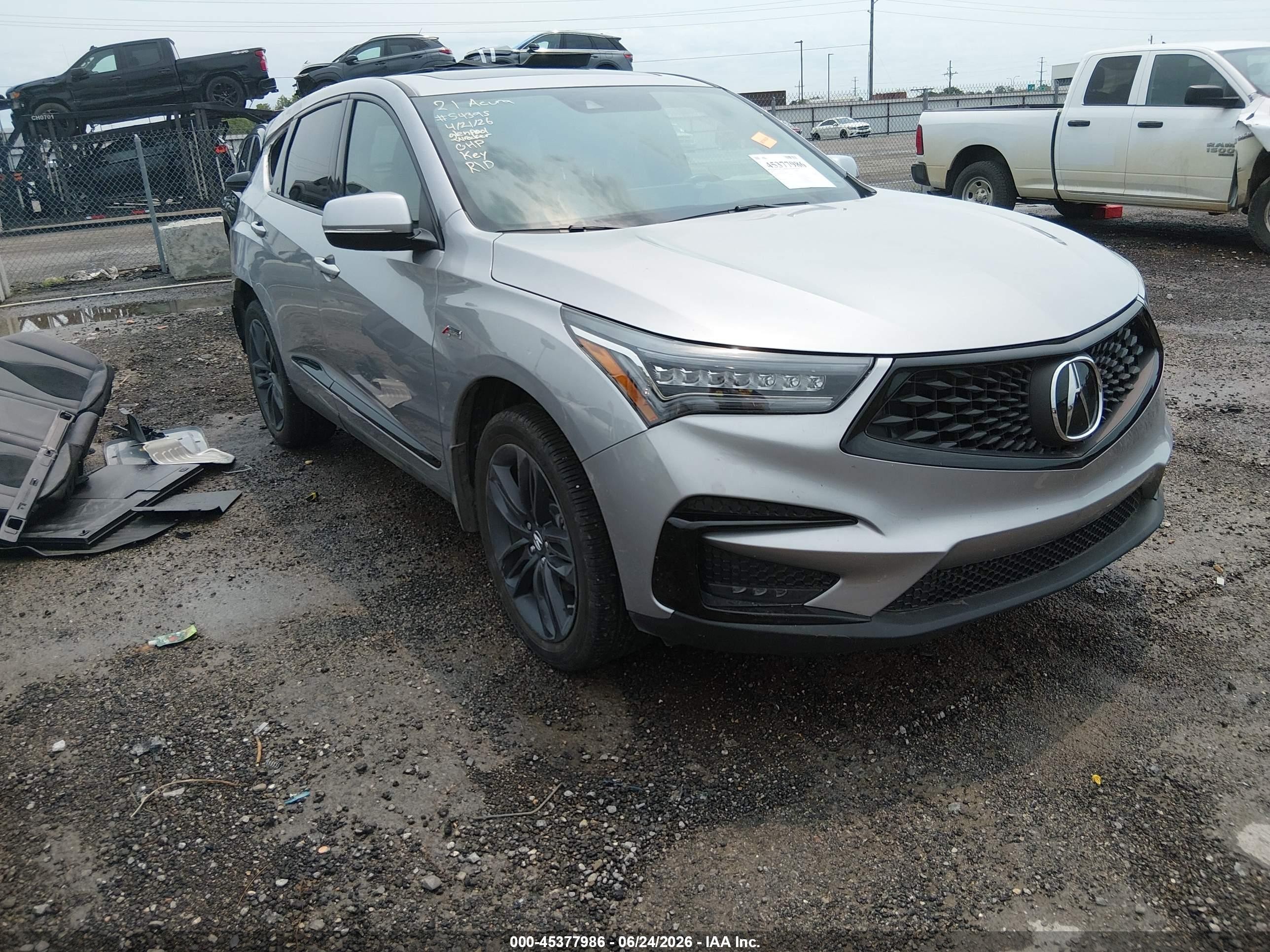 2021 Acura RDX w/A-Spec Package, VIN 5J8TC2H67ML038890 — Rear end