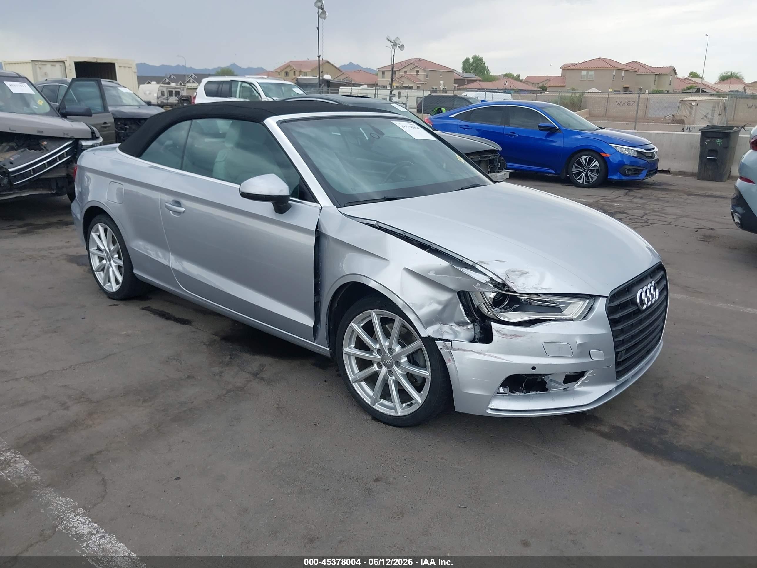 2015 Audi A3 Premium, VIN WAU6CLFFXF1106826 — Перед