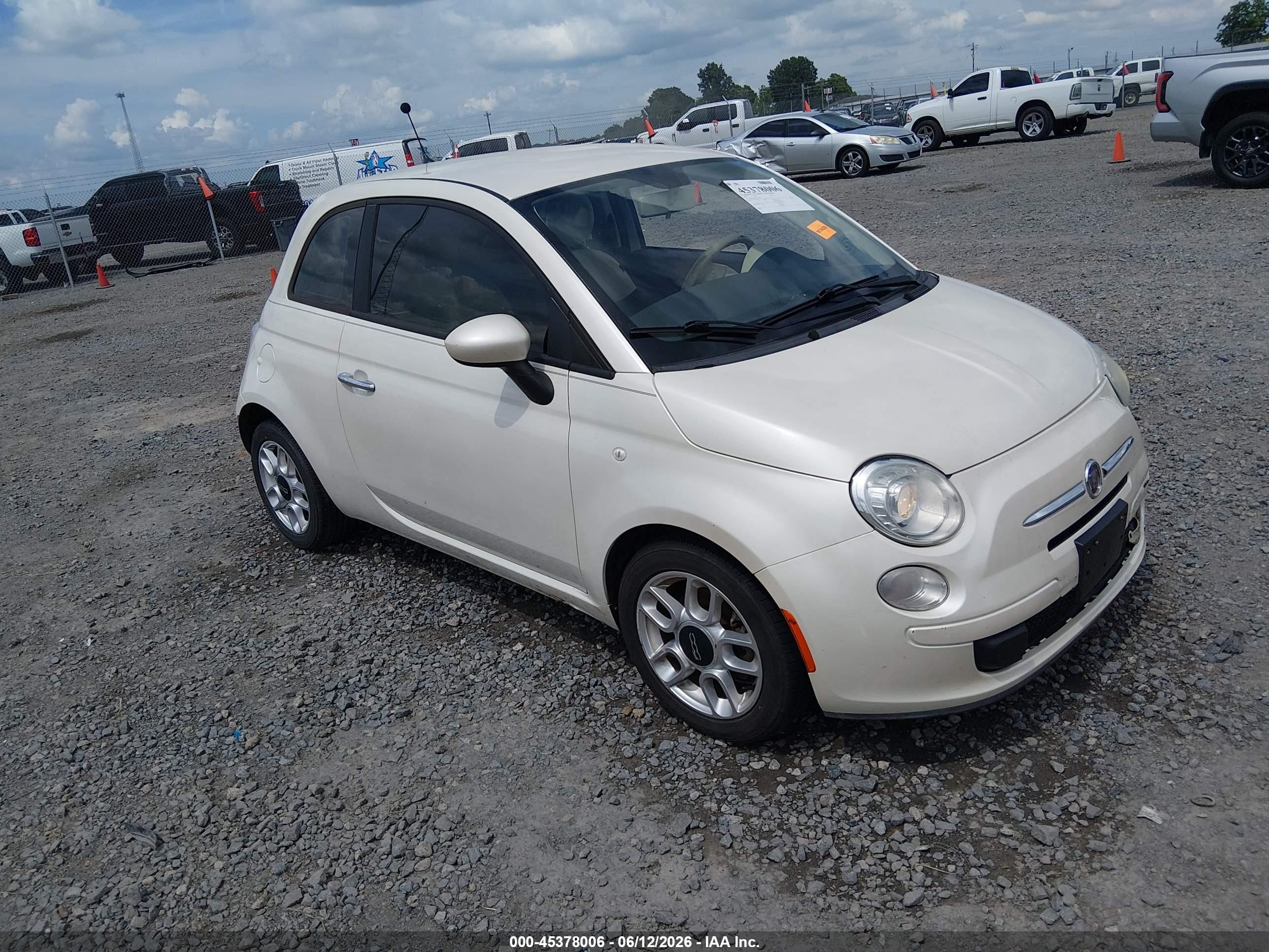 2012 FIAT 500 Pop, VIN 3C3CFFAR5CT366088 — All over