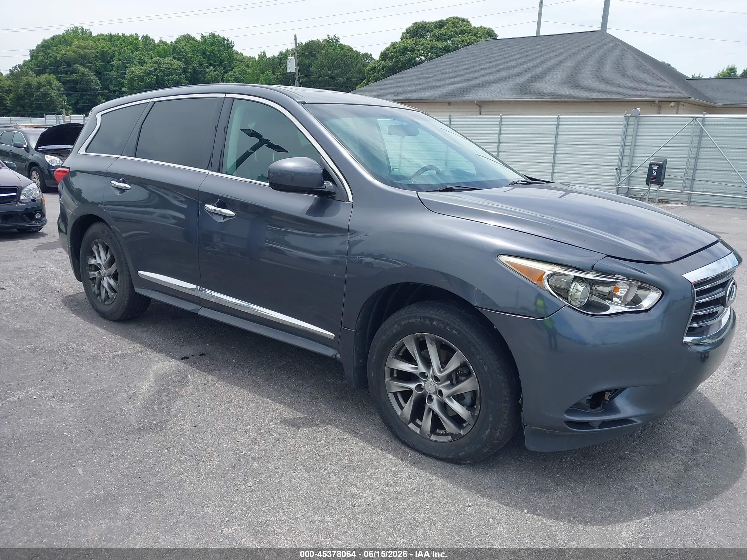 2013 Infiniti JX35, VIN 5N1AL0MMXDC338532 — Repossession