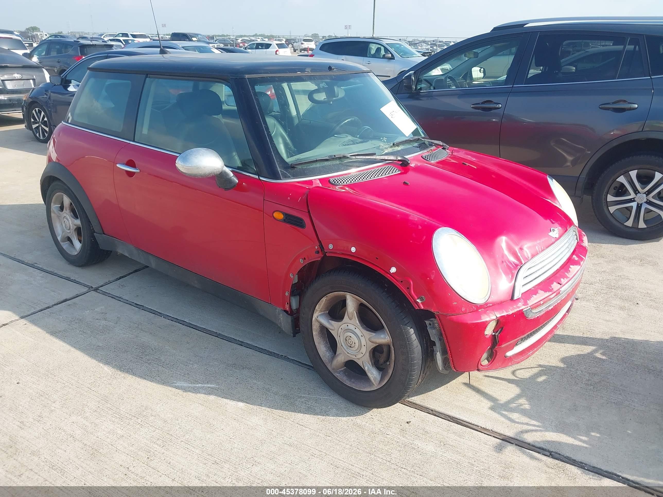 2005 MINI Hardtop, VIN WMWRC33555TK62283 — Не указано