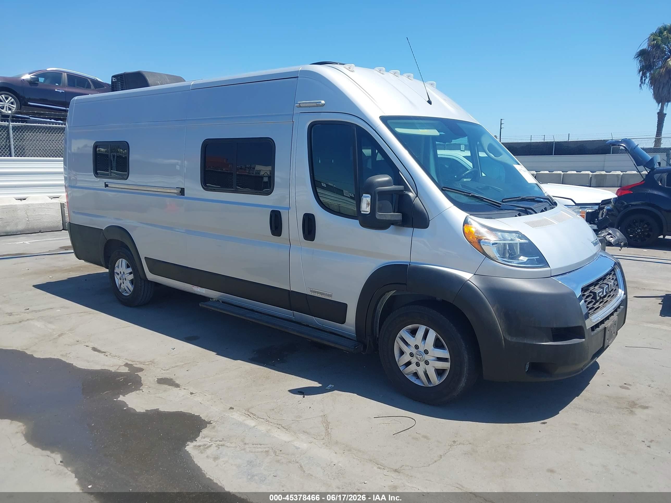 2021 Ram ProMaster Cargo, VIN 3C6FRVJG8ME504177 — Roof
