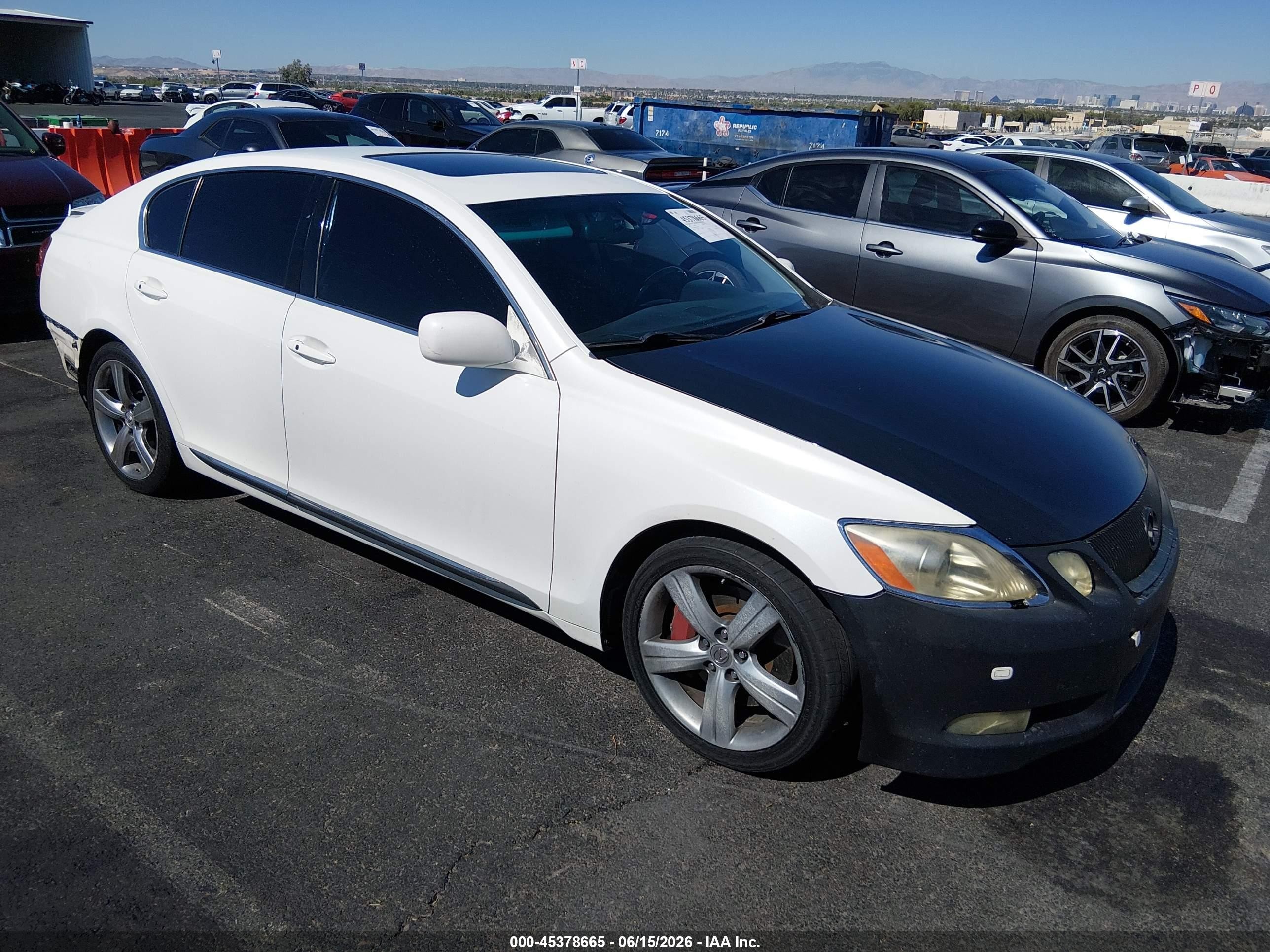 2006 Lexus GS 430, VIN JTHBN96S865005898 — Повреждение рамы