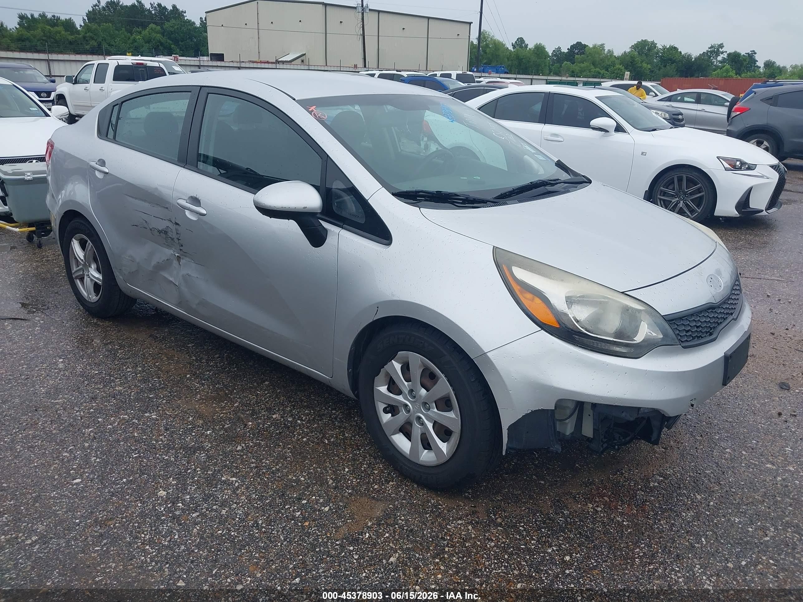 2016 Kia Rio LX, VIN KNADM4A36G6552998 — Front end