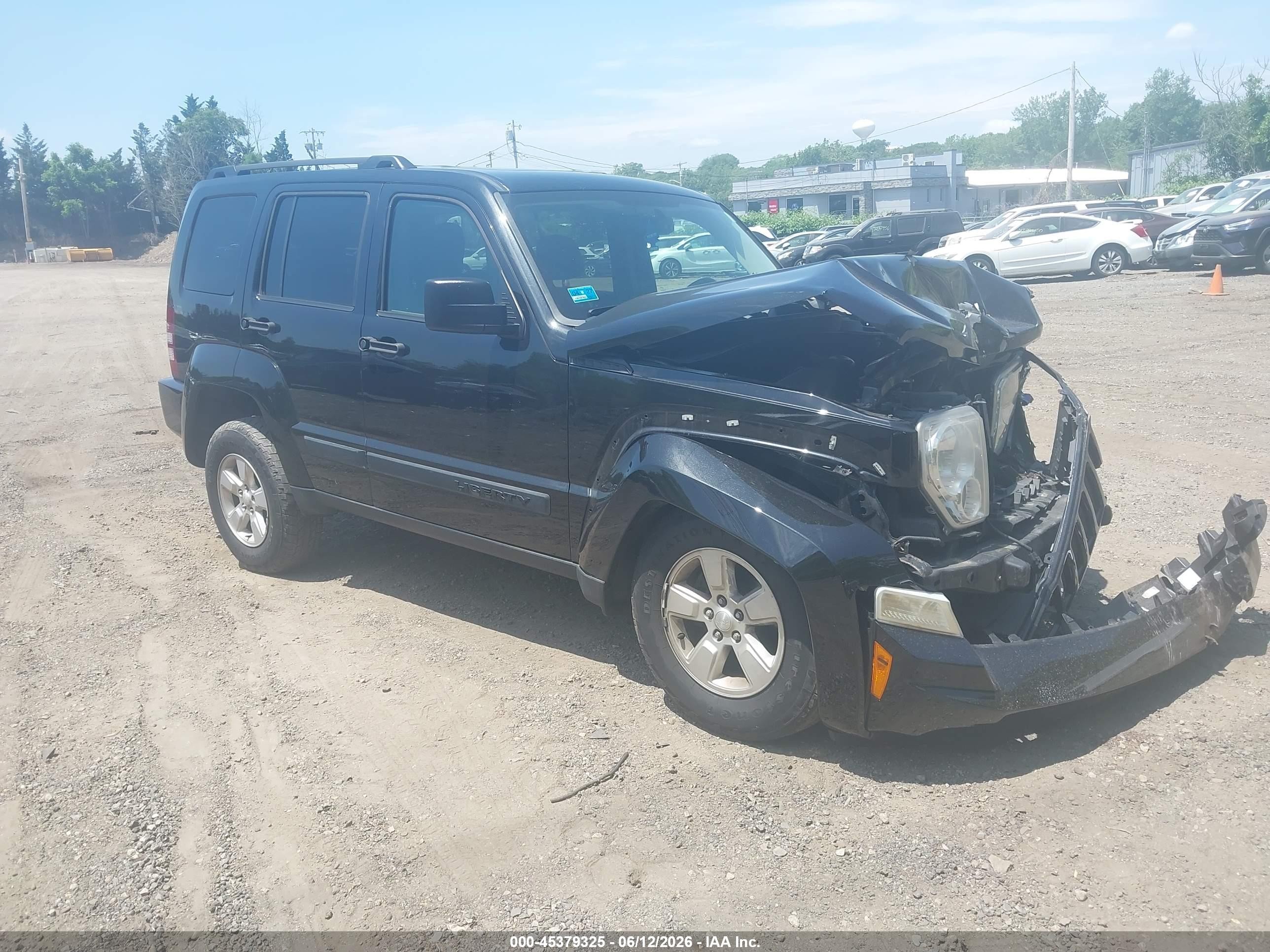 2012 Jeep Liberty Sport Latitude, VIN 1C4PJMAK0CW114293 — Frame damage