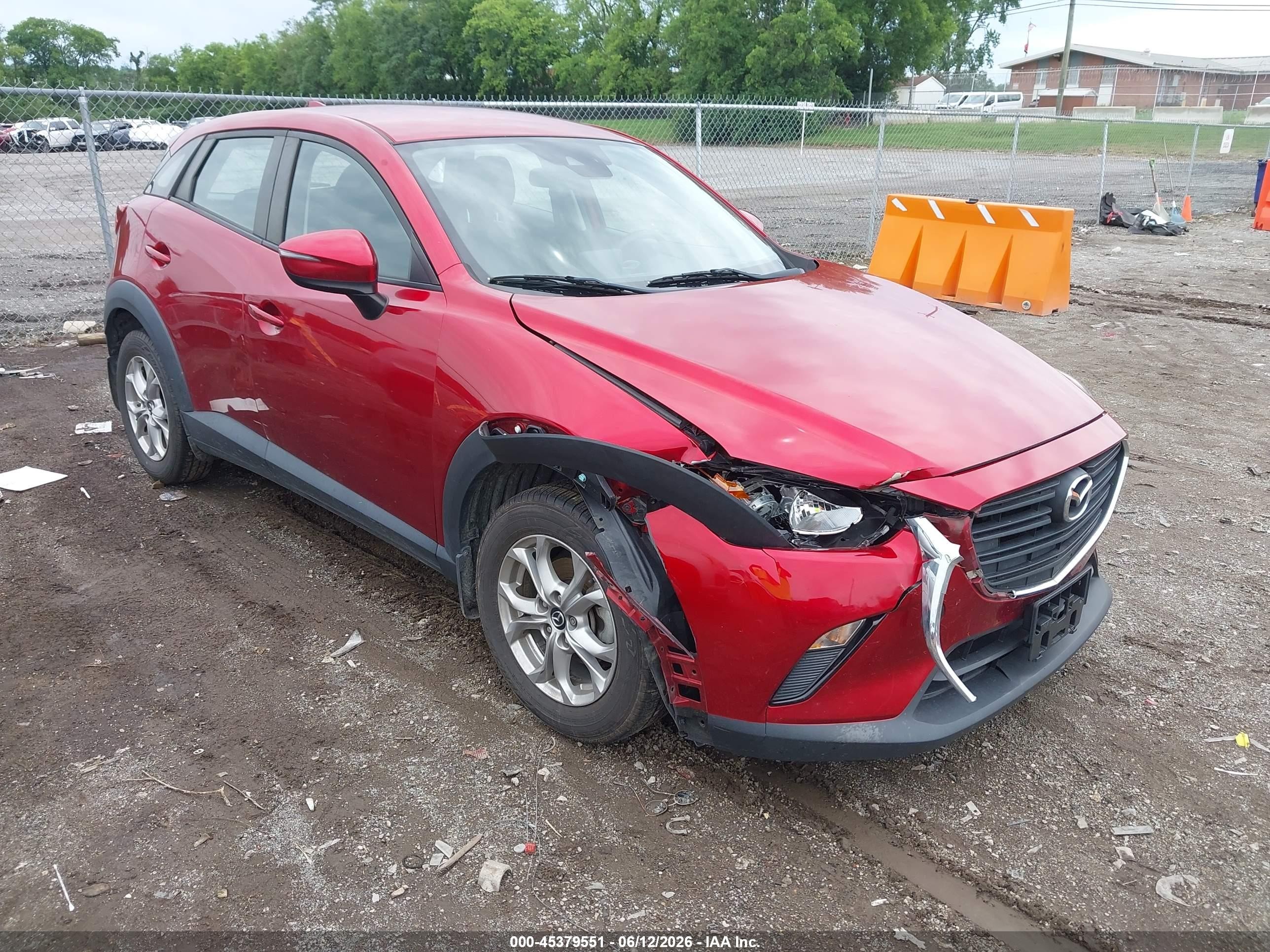 2019 Mazda CX-3 Sport, VIN JM1DKDB77K1444082 — Front end
