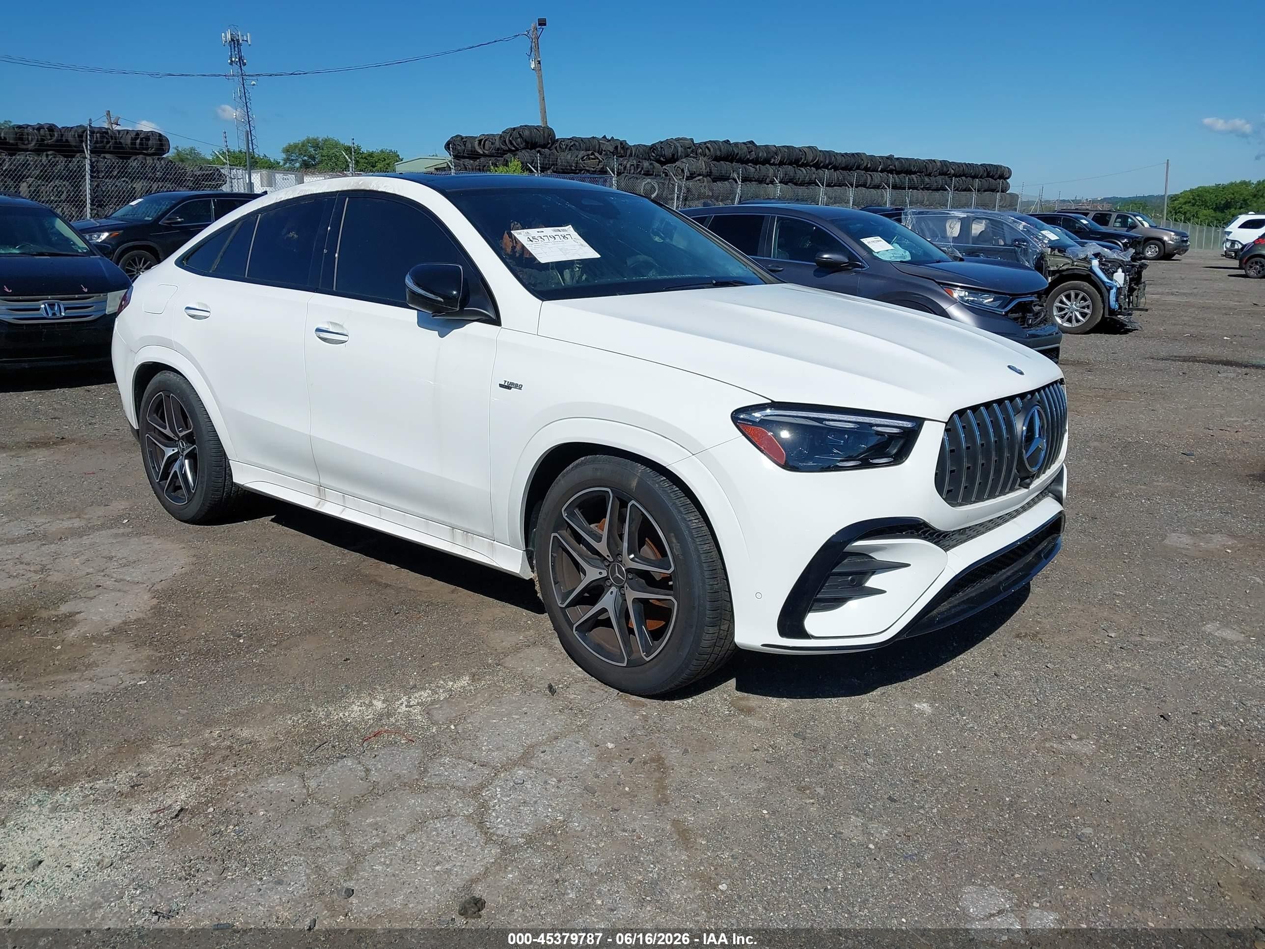 2025 Mercedes-Benz GLE 53 AMG, VIN 4JGFD6BB5SB373554 — Interior fire
