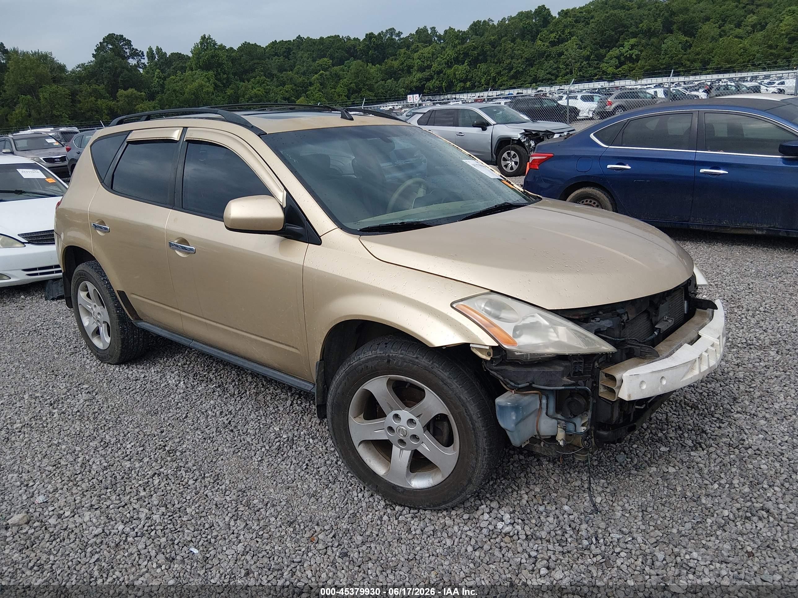 2004 Nissan Murano SE, VIN JN8AZ08T64W217682 — Front end