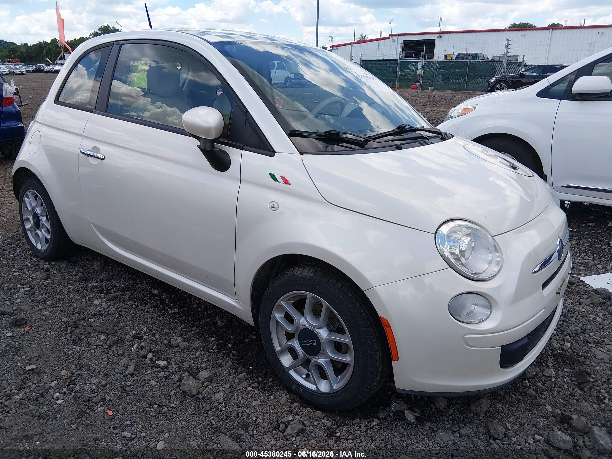 2012 FIAT 500 Pop, VIN 3C3CFFAR4CT380483 — Rear end