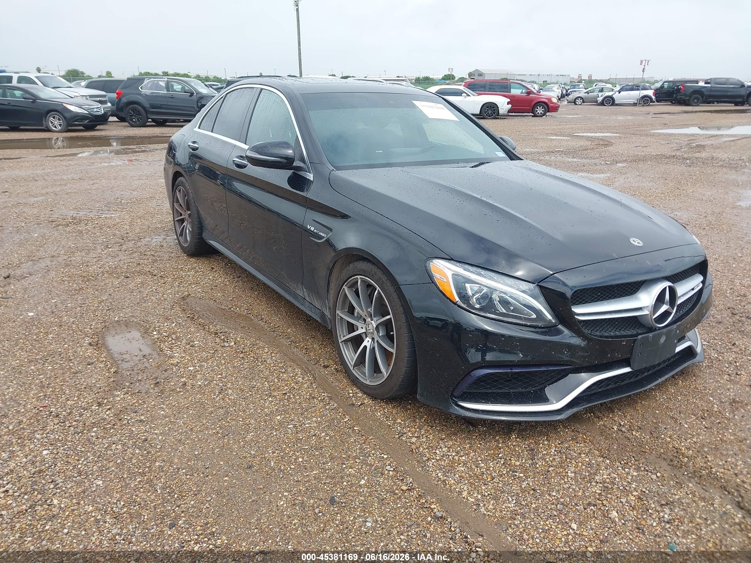 2018 Mercedes-Benz C 63 AMG, VIN 55SWF8GB0JU246126 — Front end