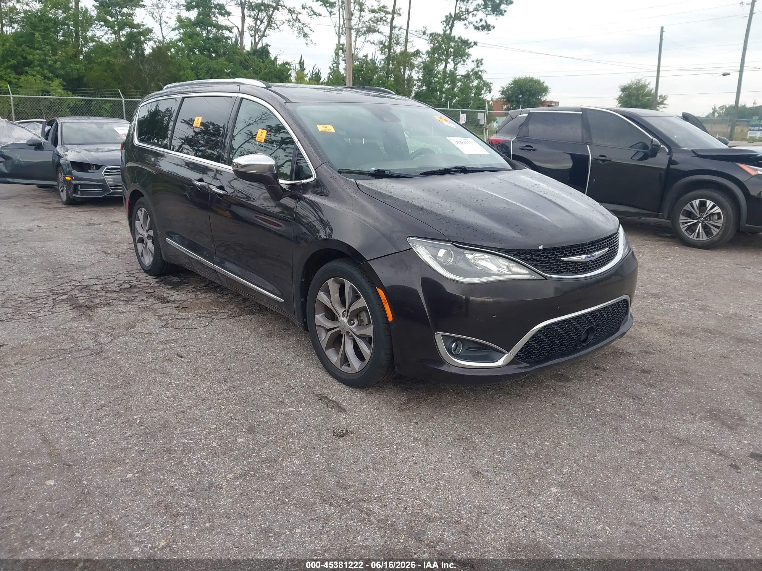 2019 Chrysler Pacifica Limited, VIN 2C4RC1GG0KR507870 — Biohazard / chemical