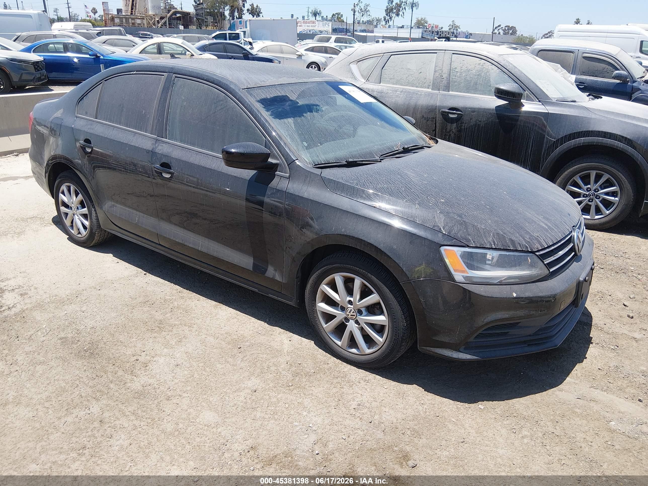 2015 Volkswagen Jetta SE, VIN 3VWD17AJ9FM259409 — Not stated