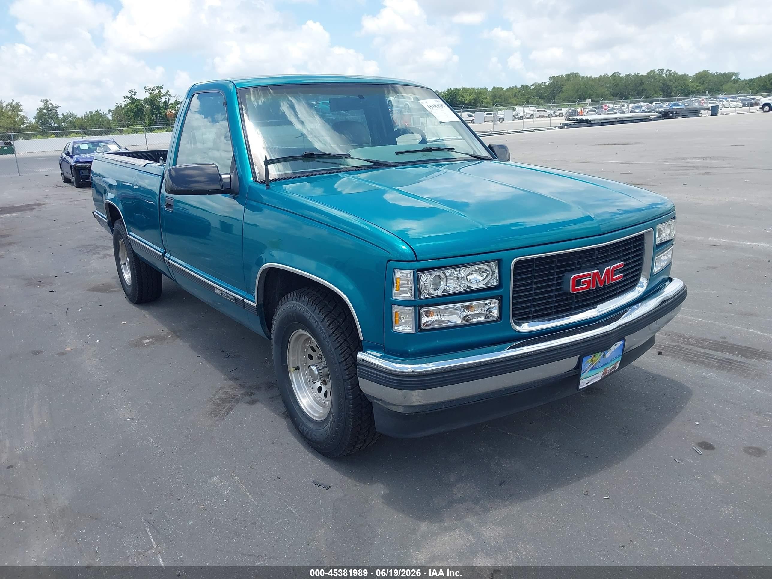 1995 GMC Sierra 1500, VIN 1GTEC14H4SZ508148 — Interior fire