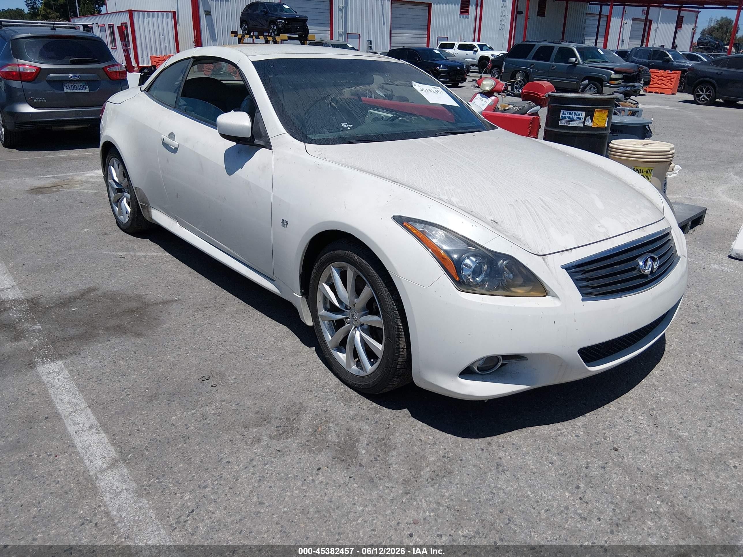 2015 Infiniti Q60, VIN JN1CV6FE7FM810573 — Vandalism