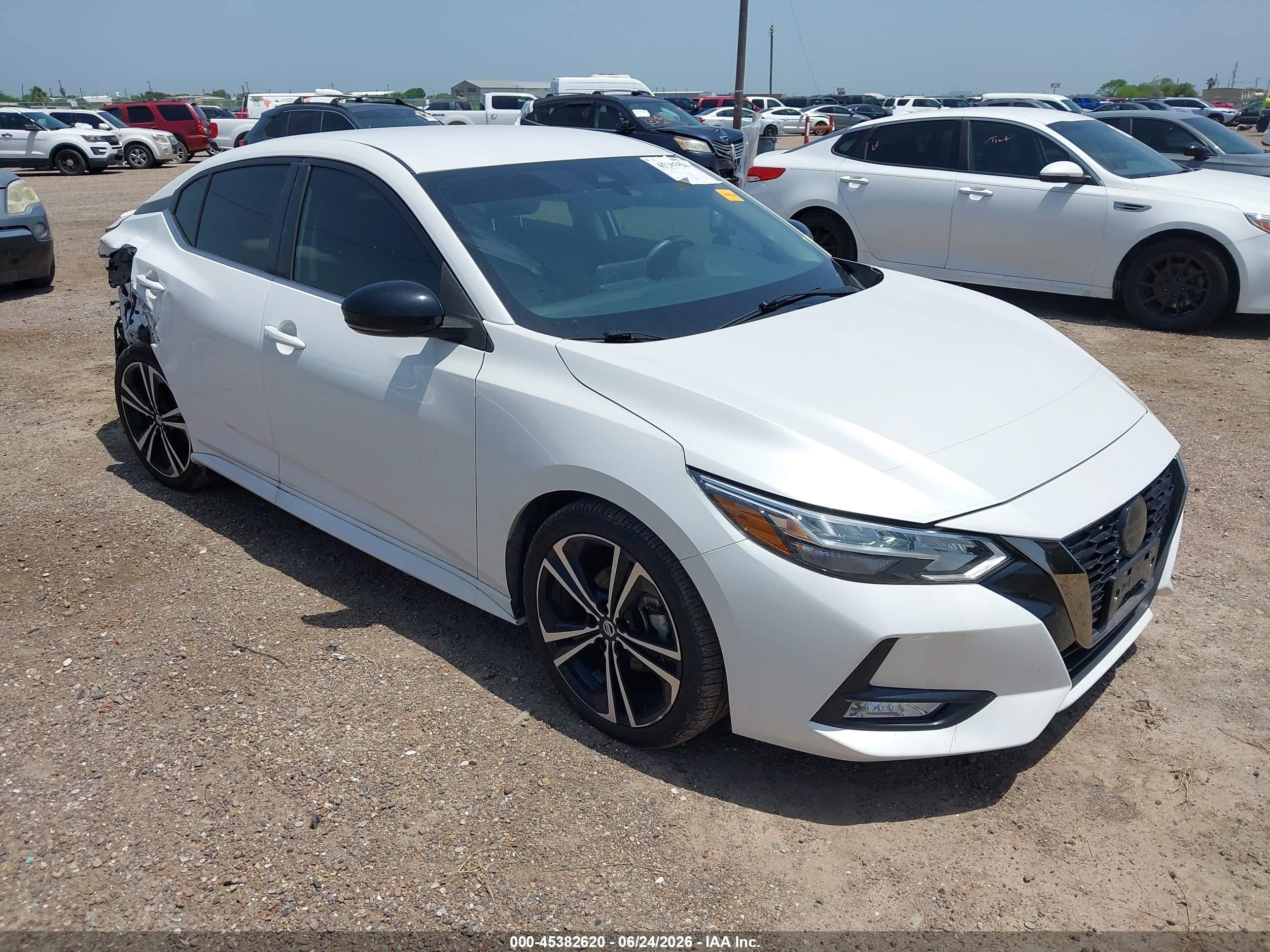2020 Nissan Sentra SR, VIN 3N1AB8DV8LY288480 — Rear end