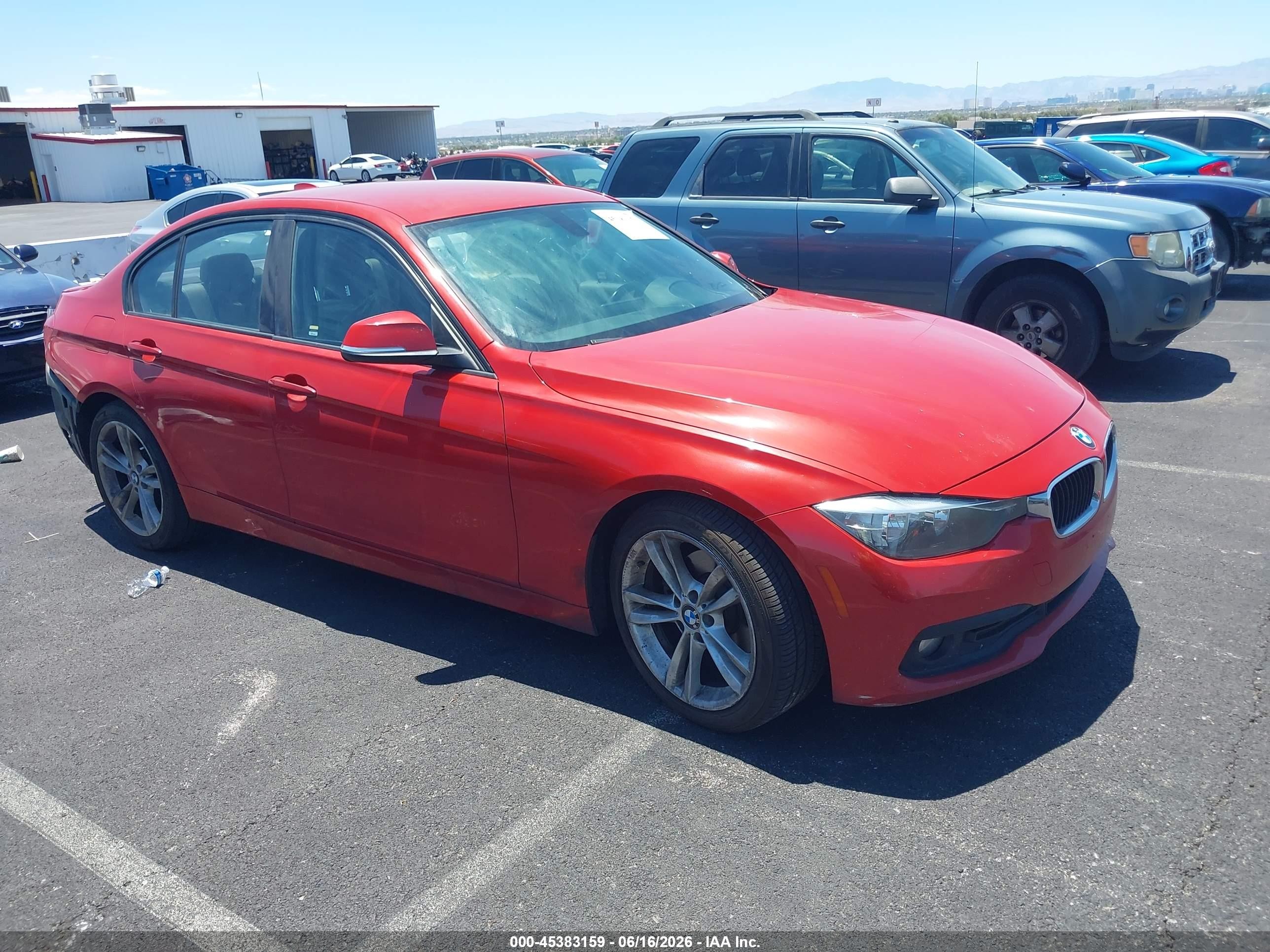 2016 BMW 3 Series 320i, VIN WBA8E1G57GNU11594 — Rear end