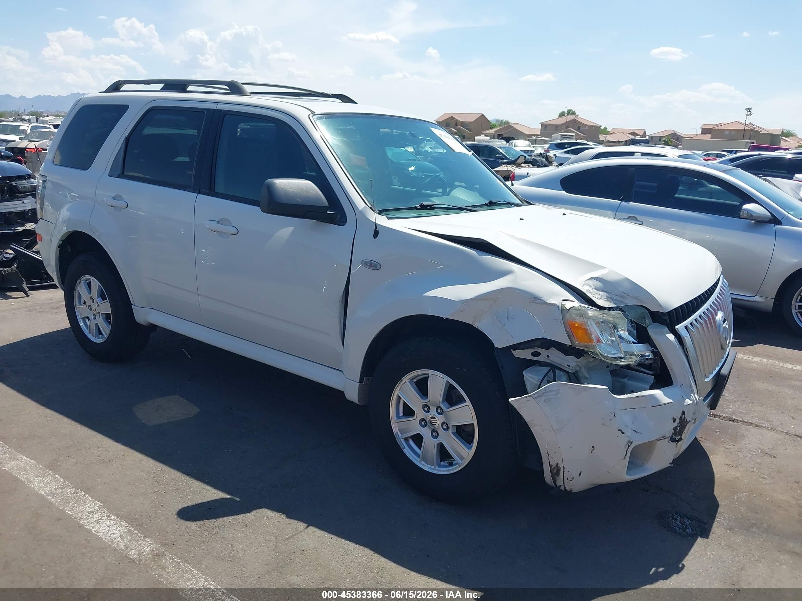 2009 Mercury Mariner, VIN 4M2CU81G39KJ07566 — Front end