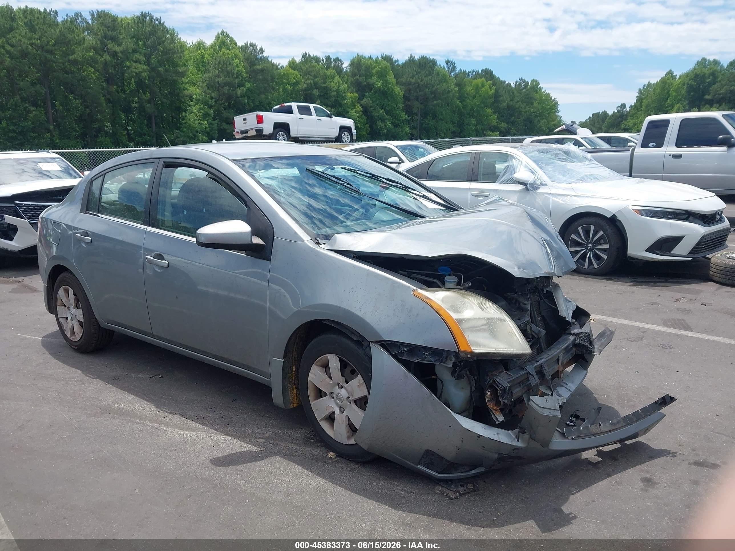 2007 Nissan Sentra S, VIN 3N1AB61E67L709432 — Front end