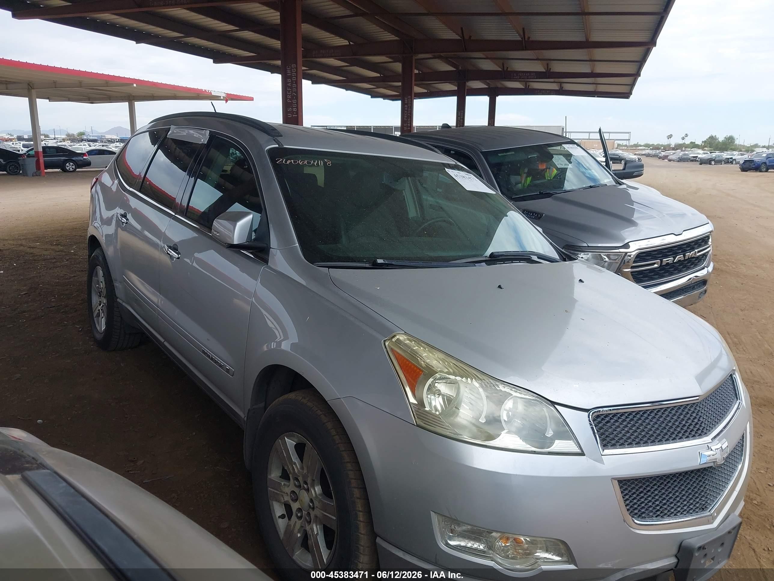 2009 Chevrolet Traverse 2LT, VIN 1GNEV23D89S166972 — Rear end