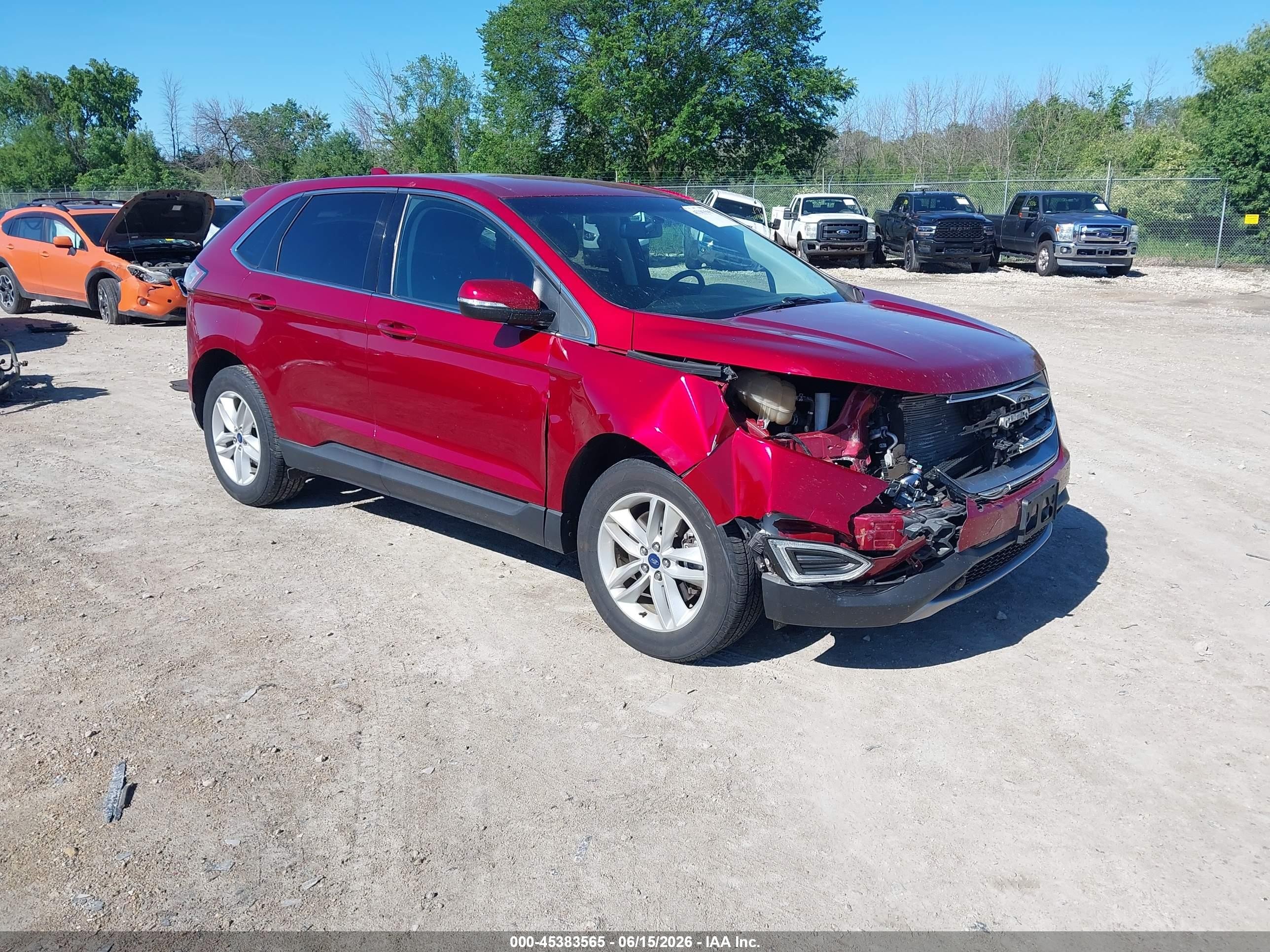 2018 Ford Edge SEL, VIN 2FMPK4J94JBC43044 — Front end