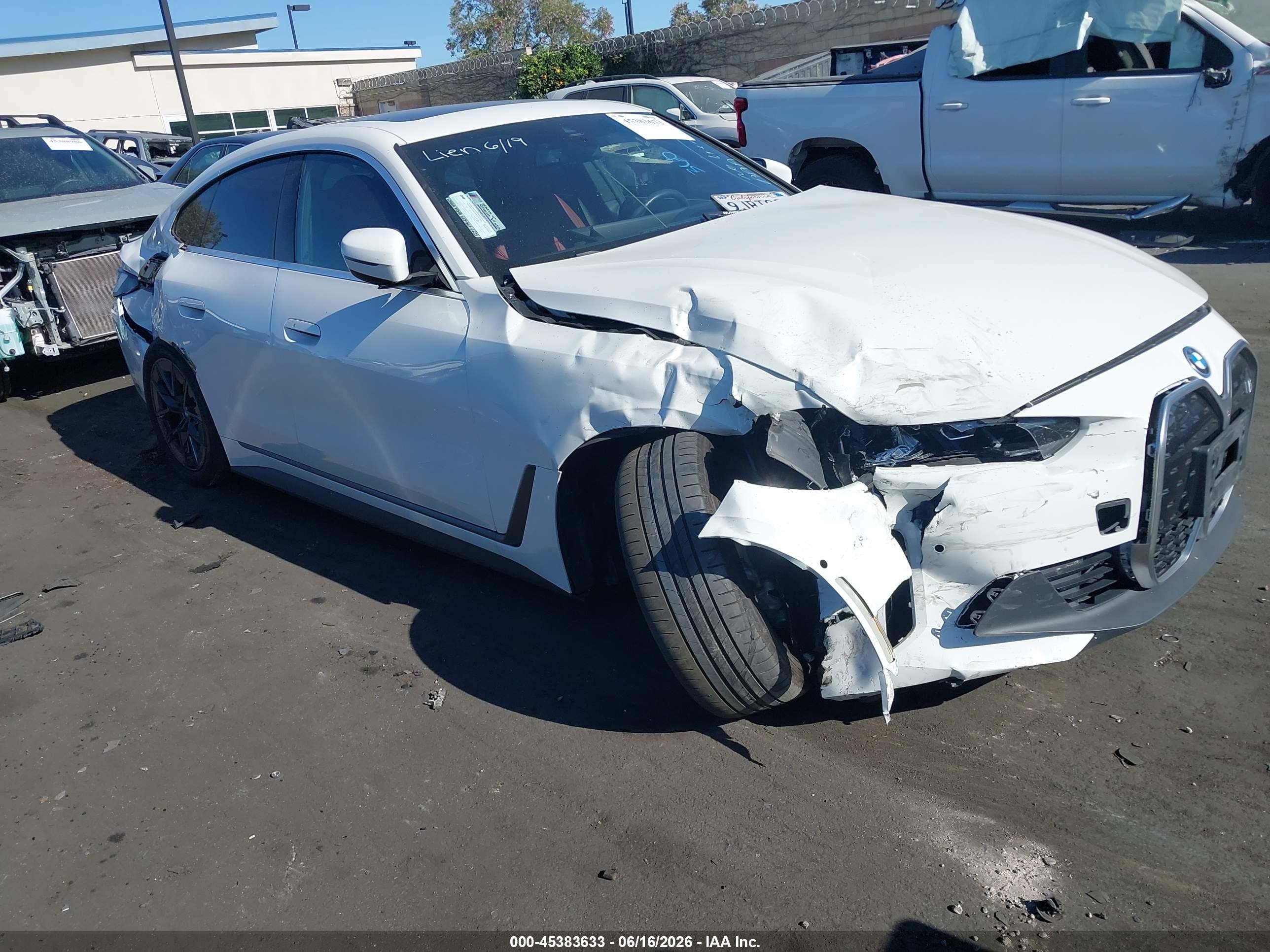 2024 BMW i4 eDrive40, VIN WBY73AW03RFR48601 — Side