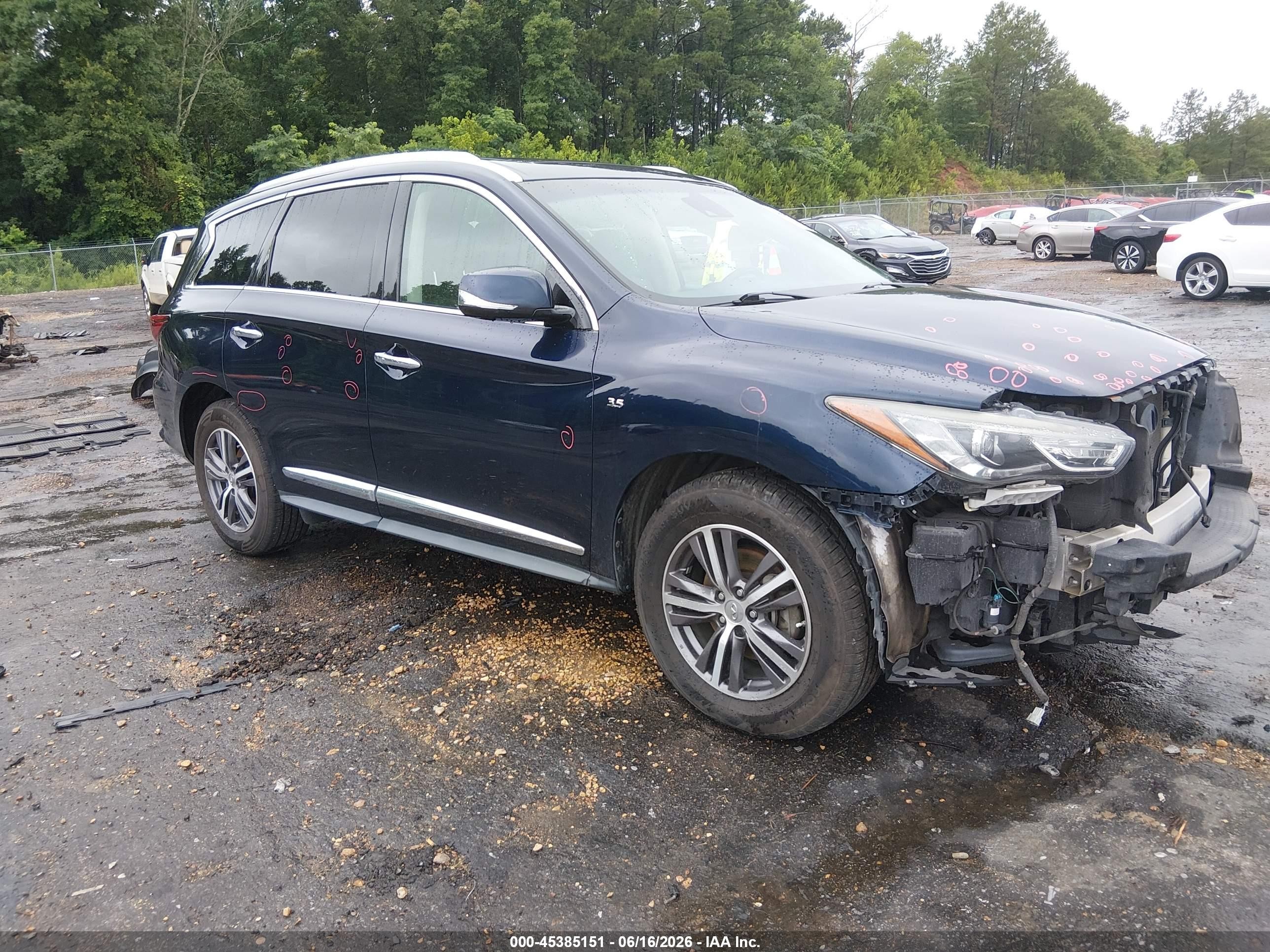 2019 Infiniti QX60 Pure, VIN 5N1DL0MN6KC516729 — Front end