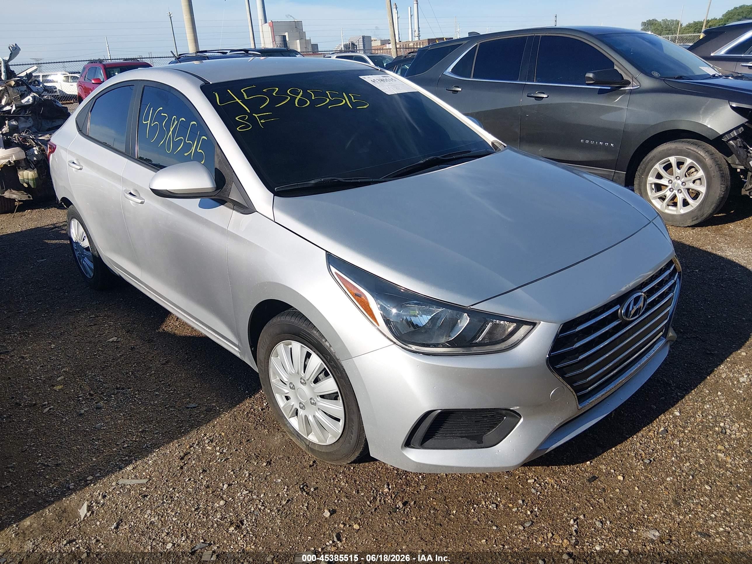 2021 Hyundai Accent SEL, VIN 3KPC24A6XME139471 — Rear end