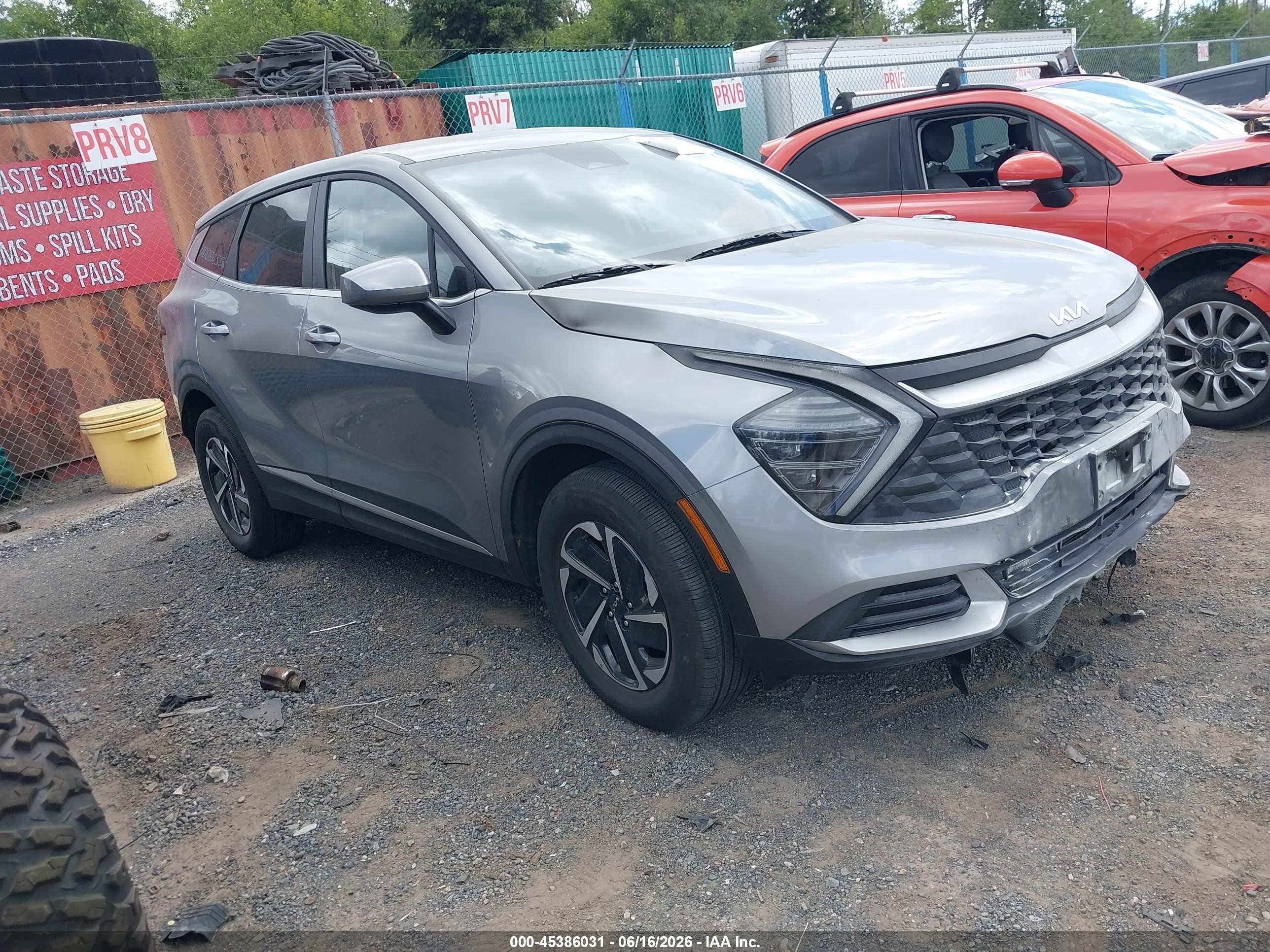 2025 Kia Sportage LX, VIN KNDPUCDG1S7236601 — Engine fire